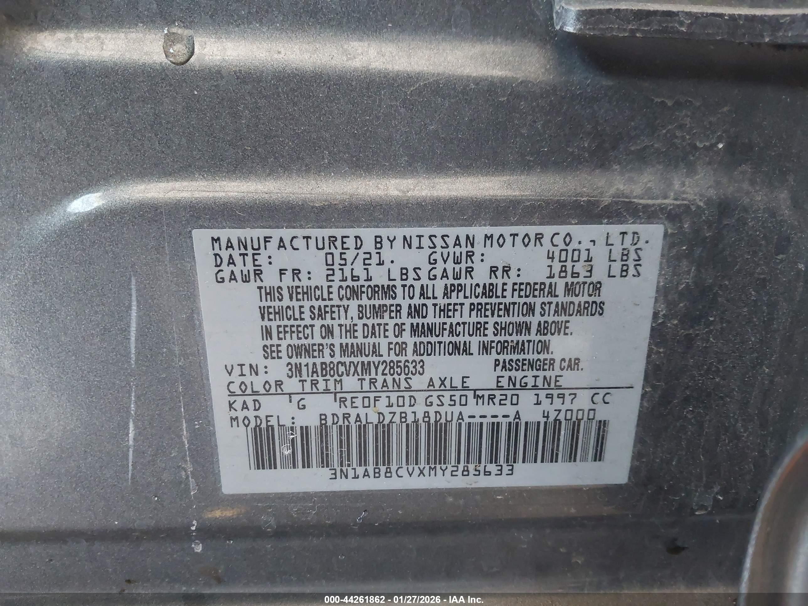 NISSAN SENTRA image 9