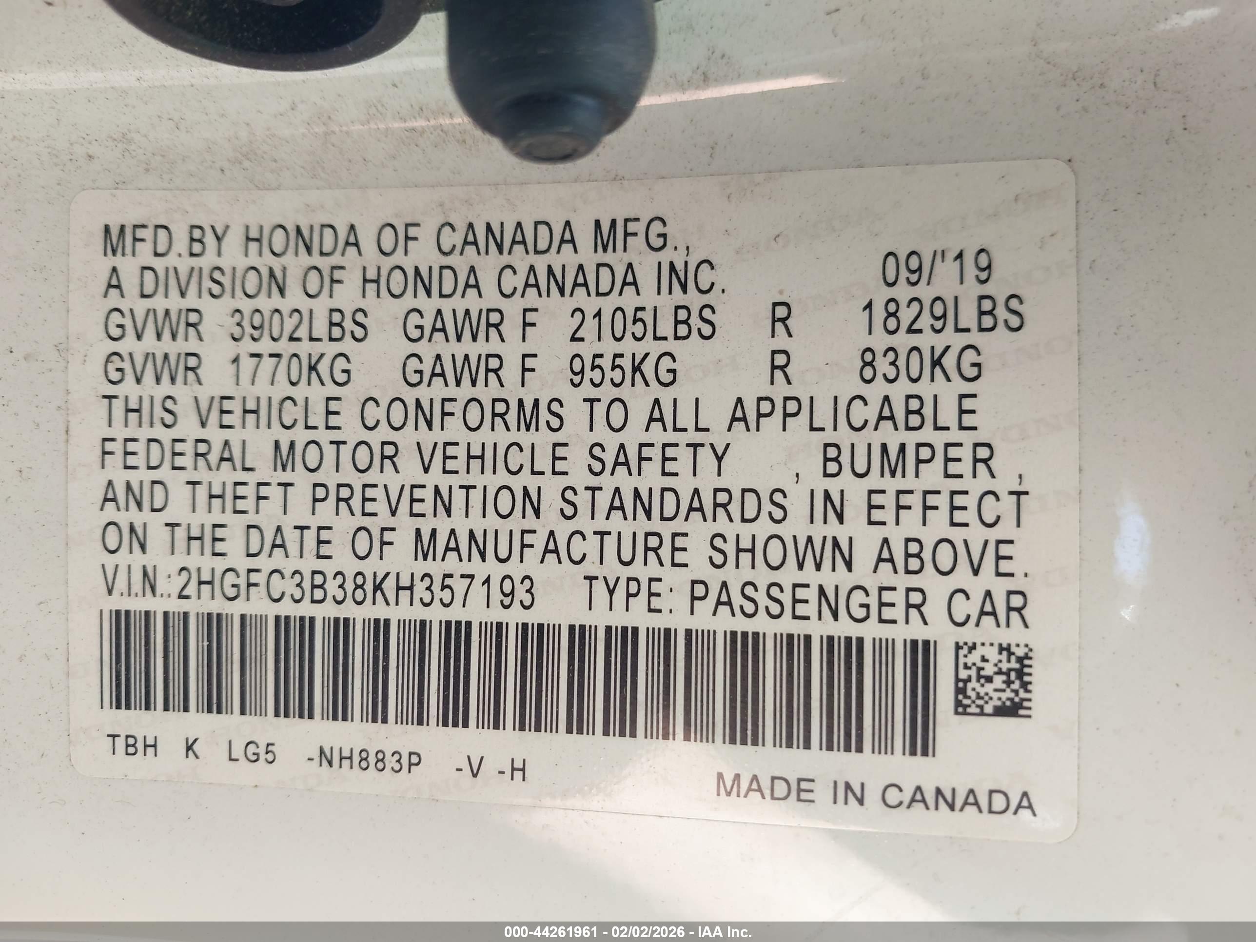 HONDA CIVIC image 9