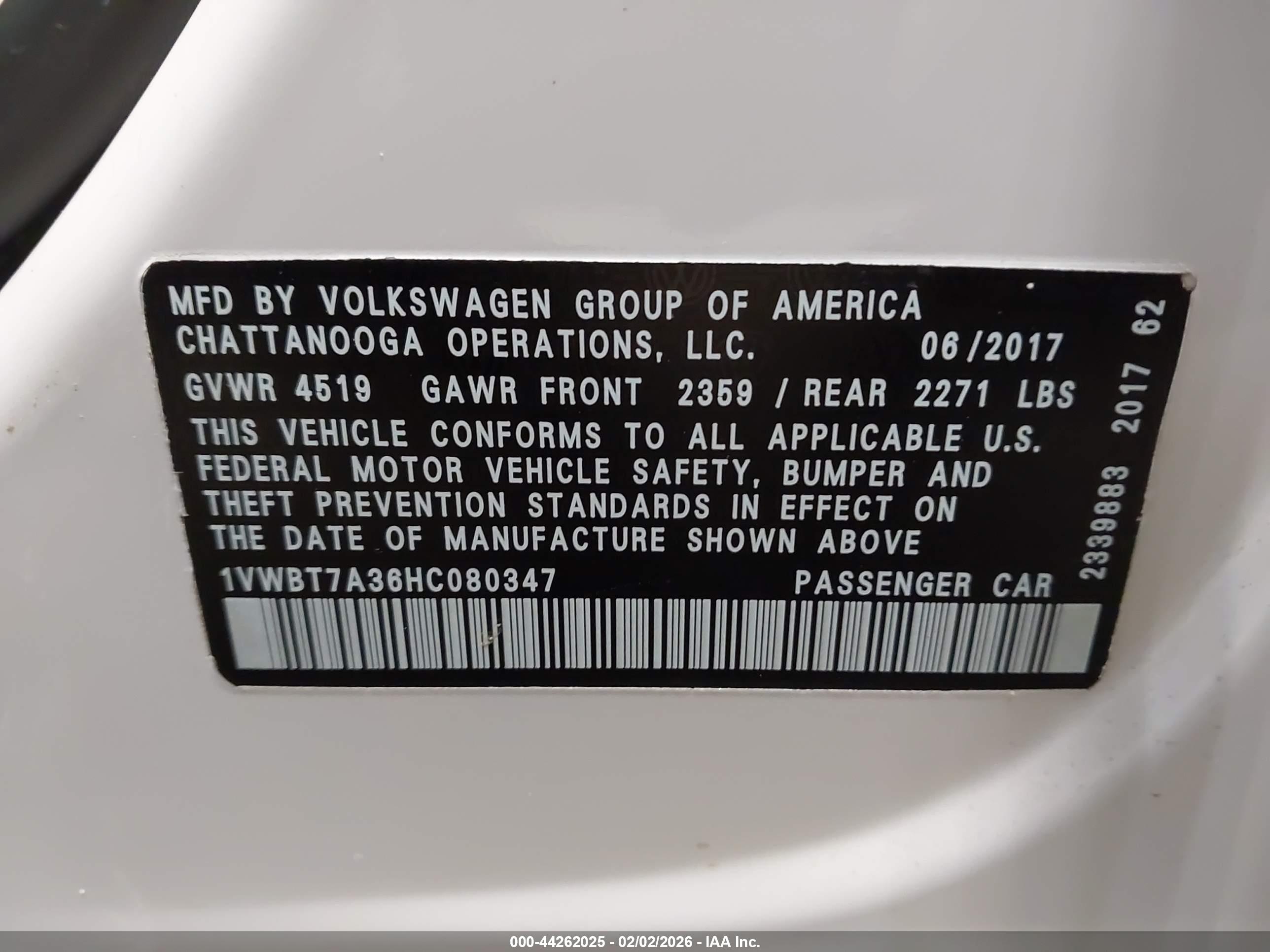VOLKSWAGEN PASSAT image 9
