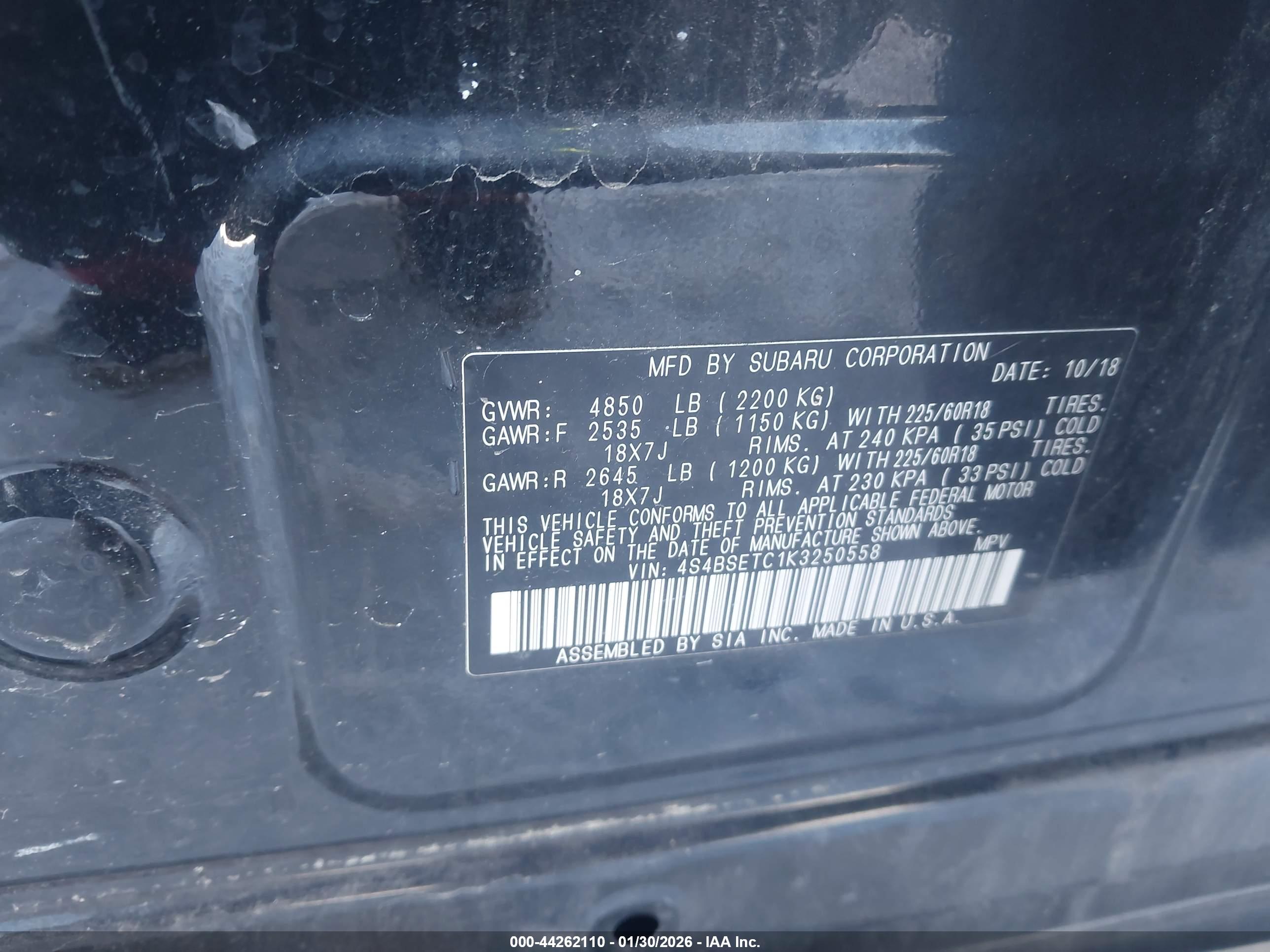 SUBARU OUTBACK image 9