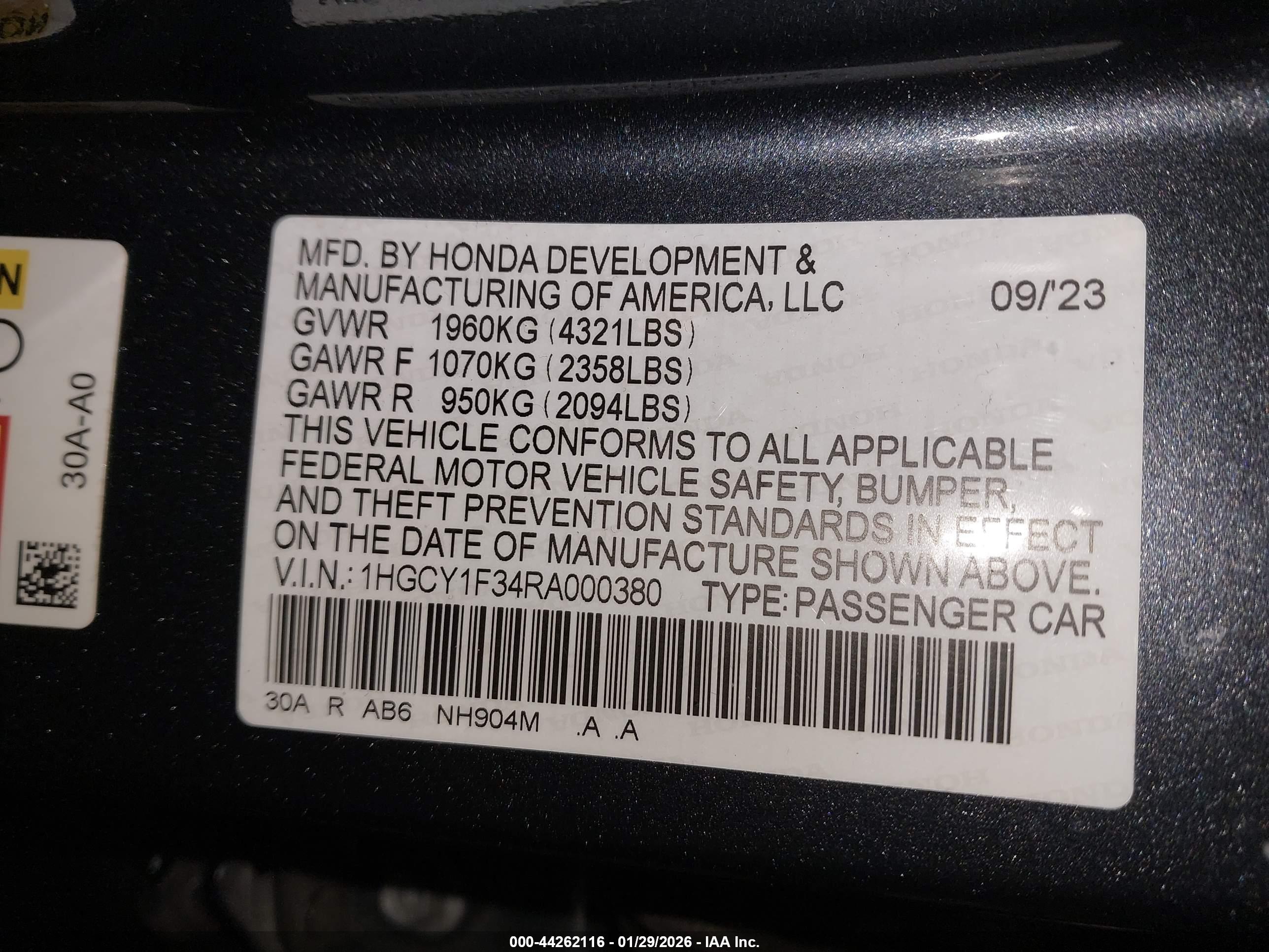 HONDA ACCORD image 9