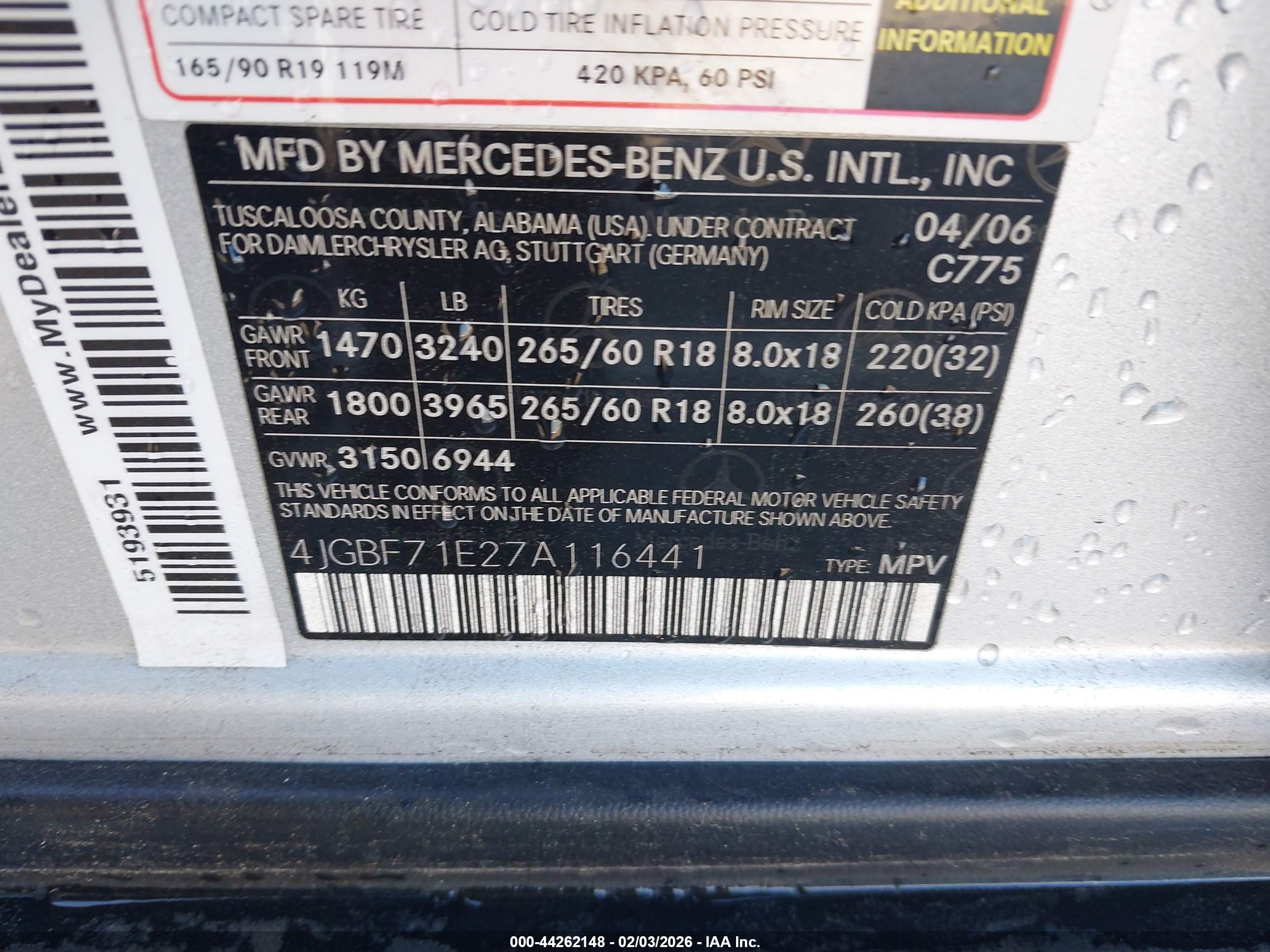 MERCEDES-BENZ GL image 9