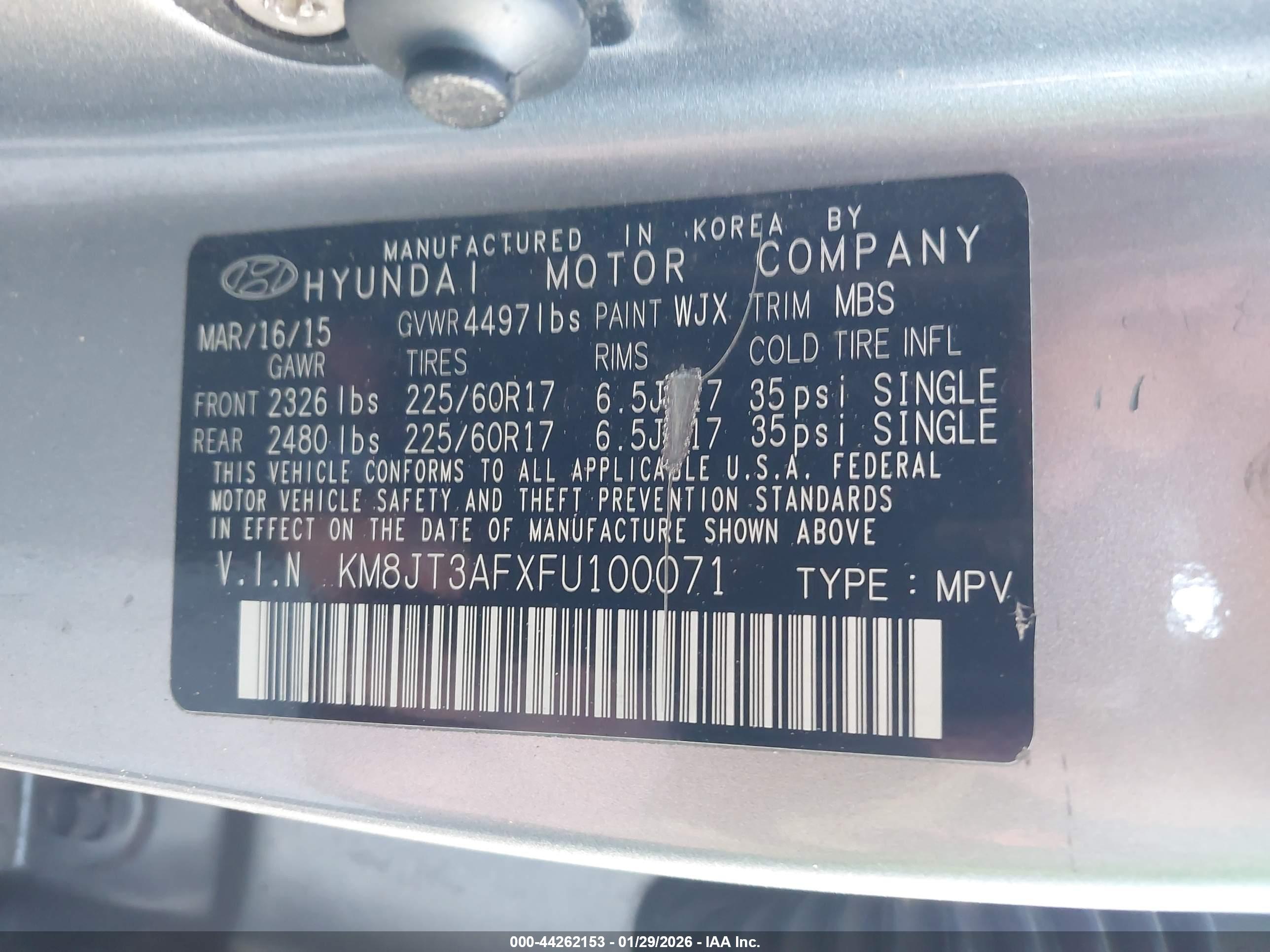 HYUNDAI TUCSON image 9
