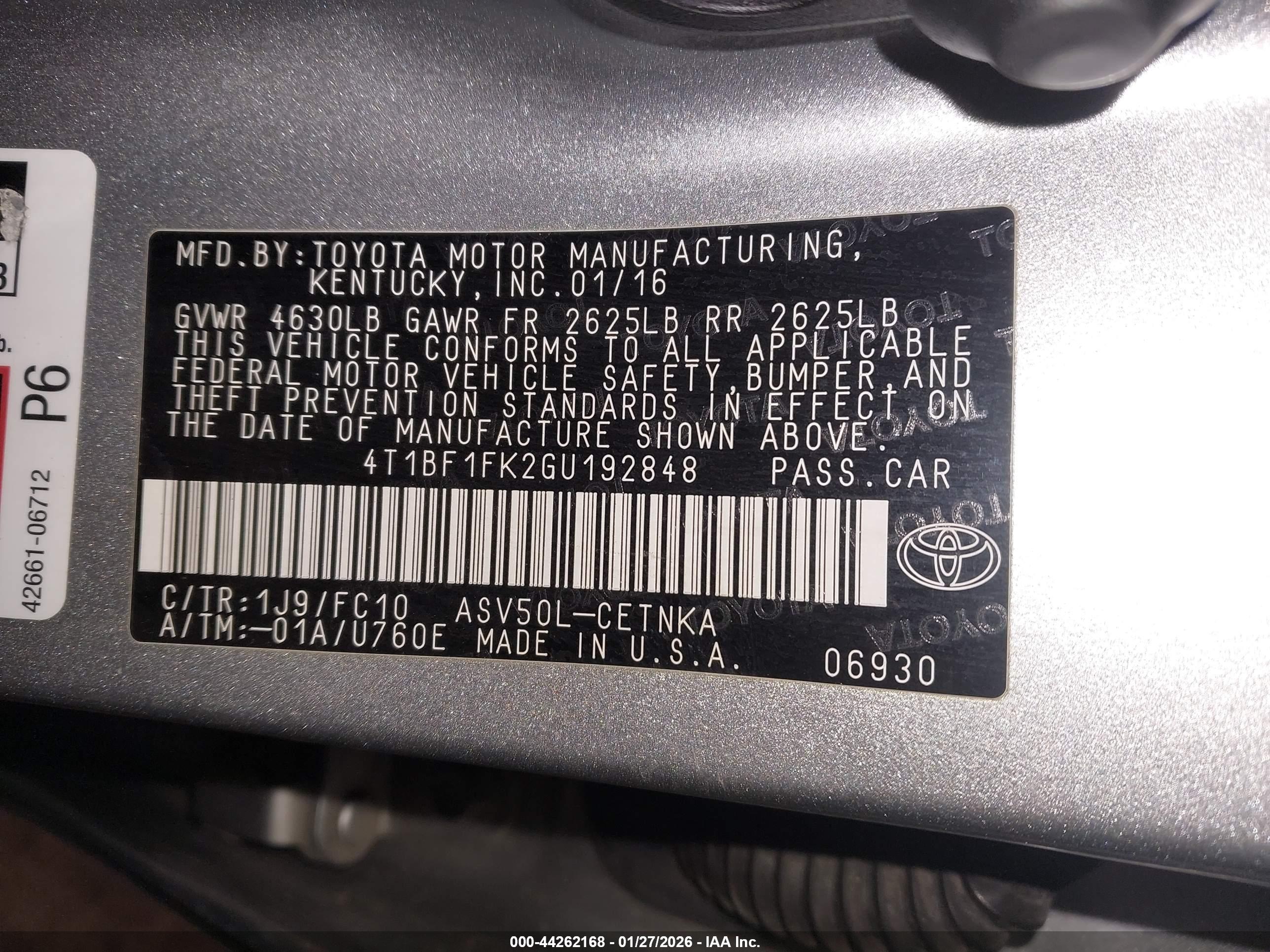 TOYOTA CAMRY image 9