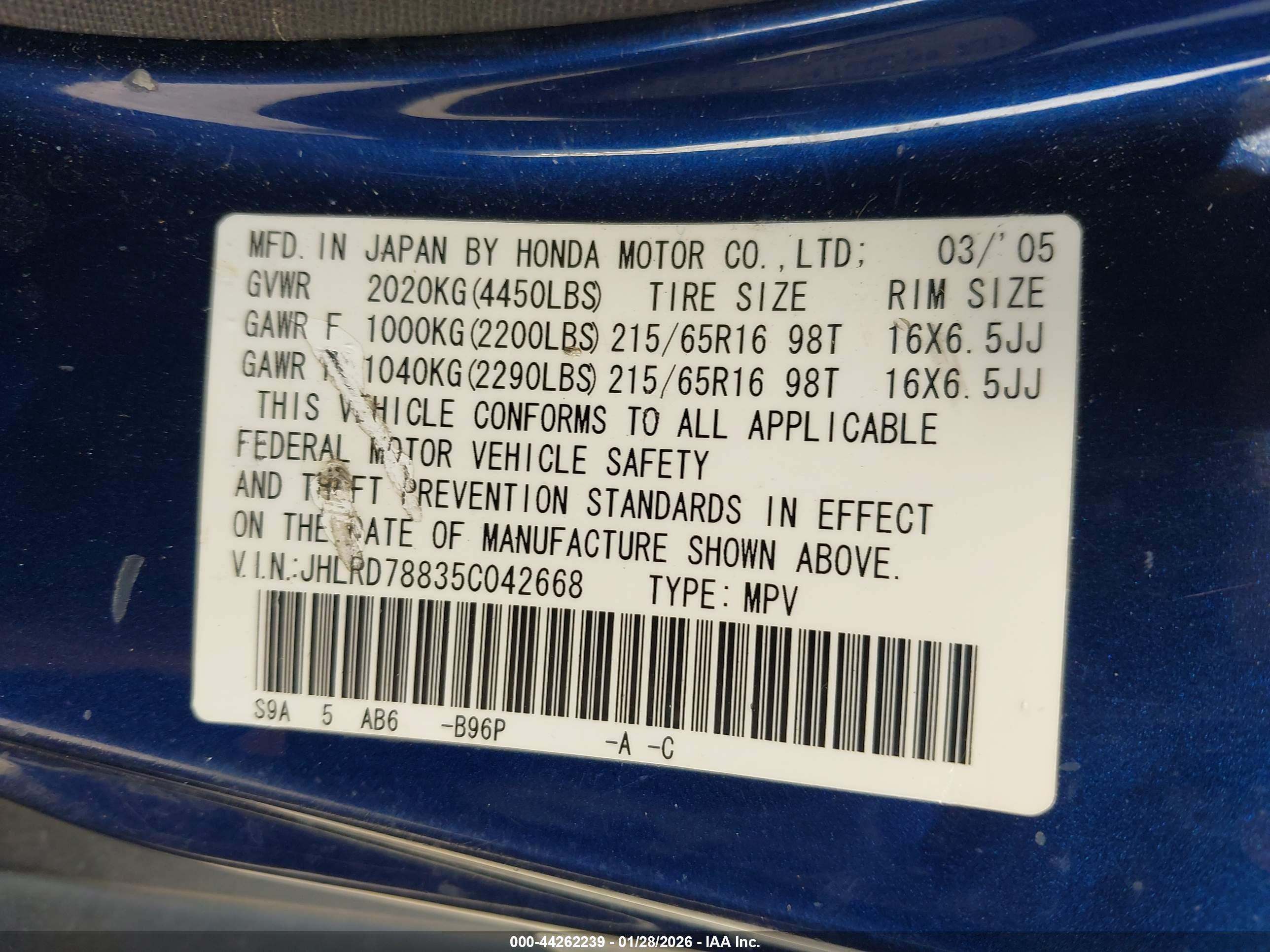 HONDA CR-V image 9