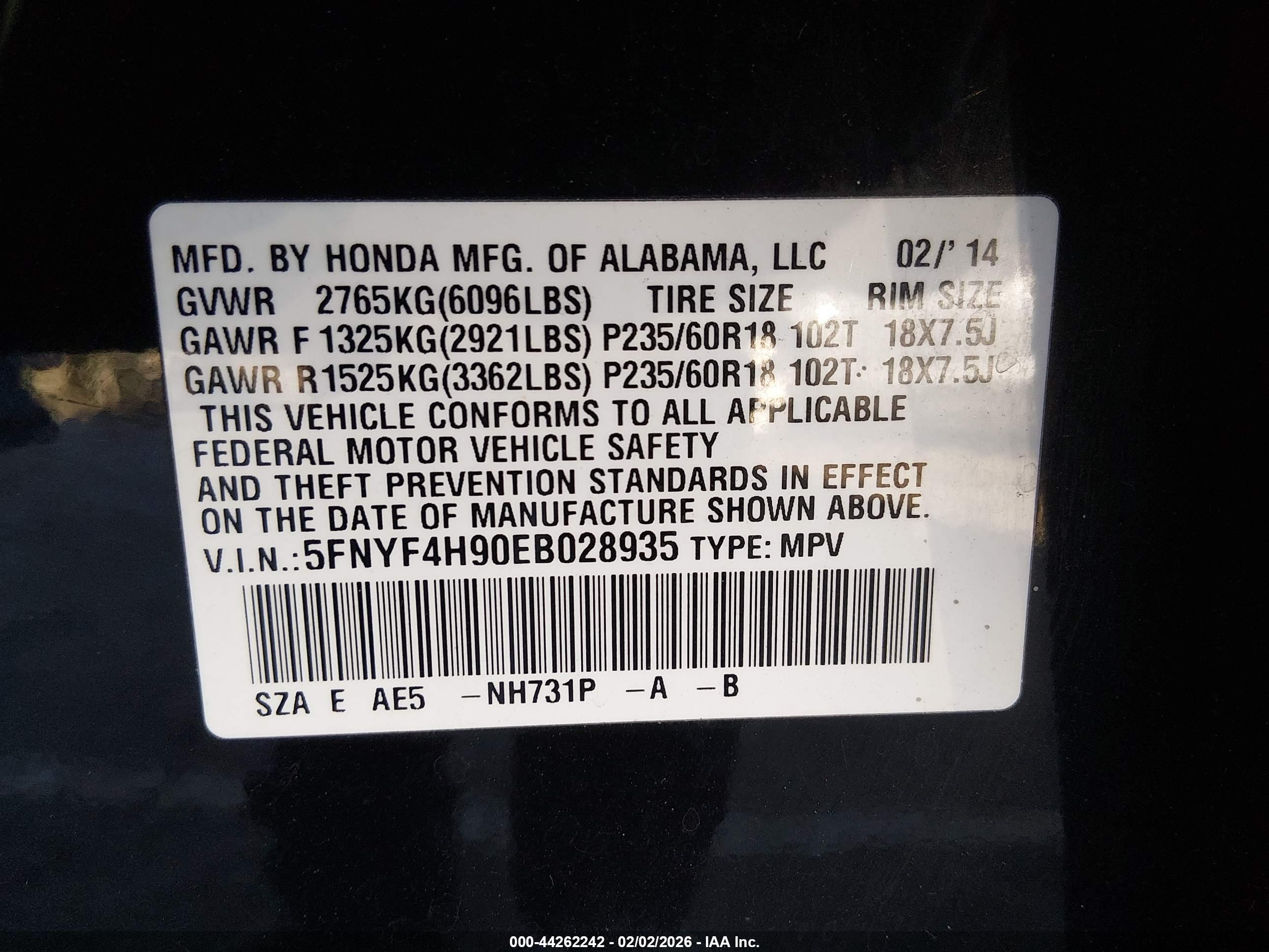 HONDA PILOT image 9