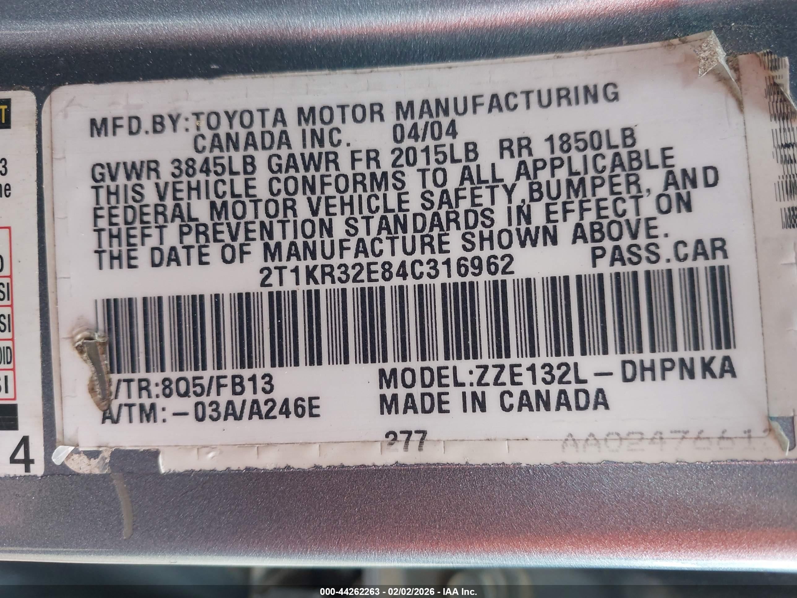 TOYOTA MATRIX image 9
