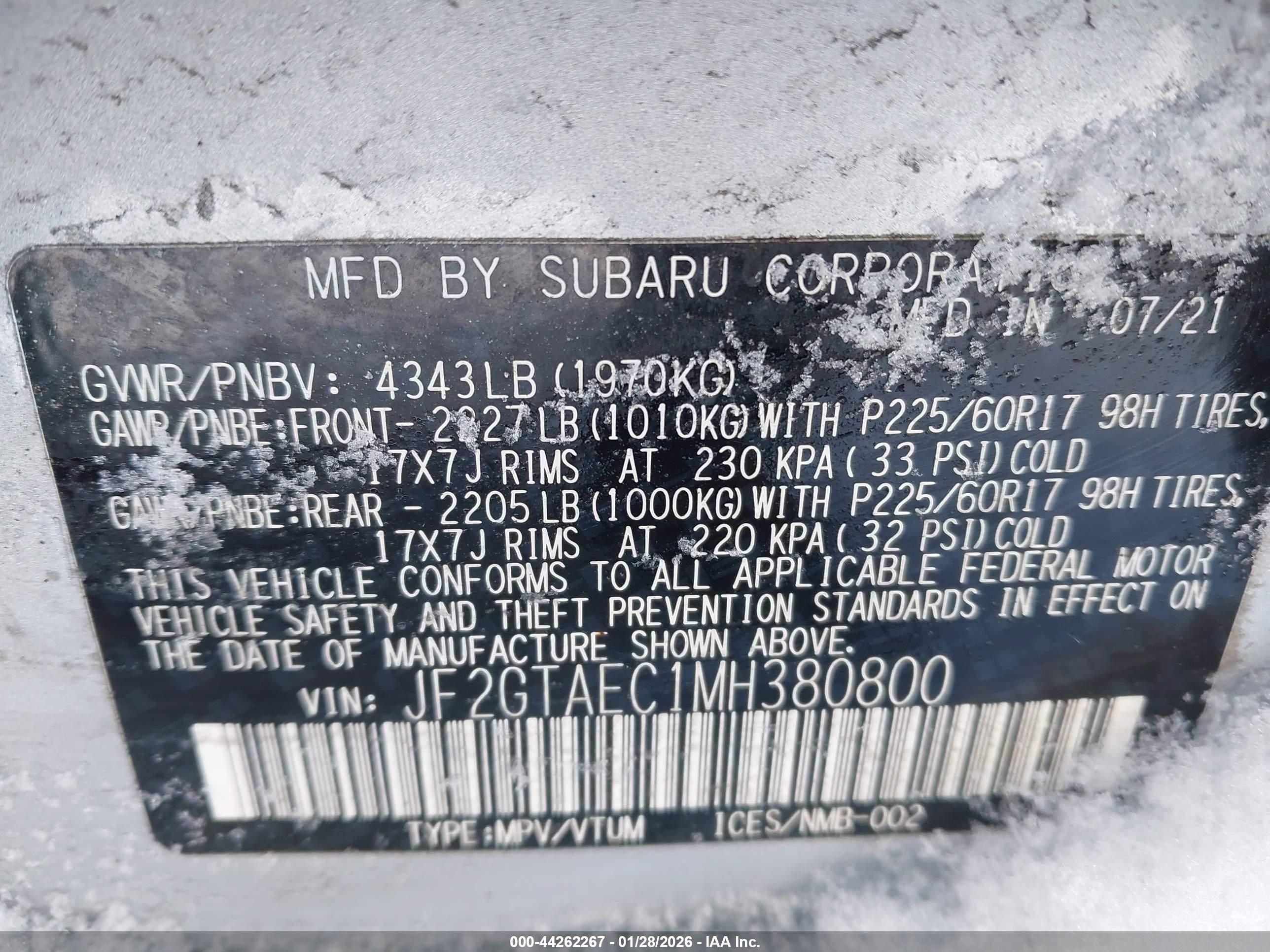 SUBARU CROSSTREK image 9