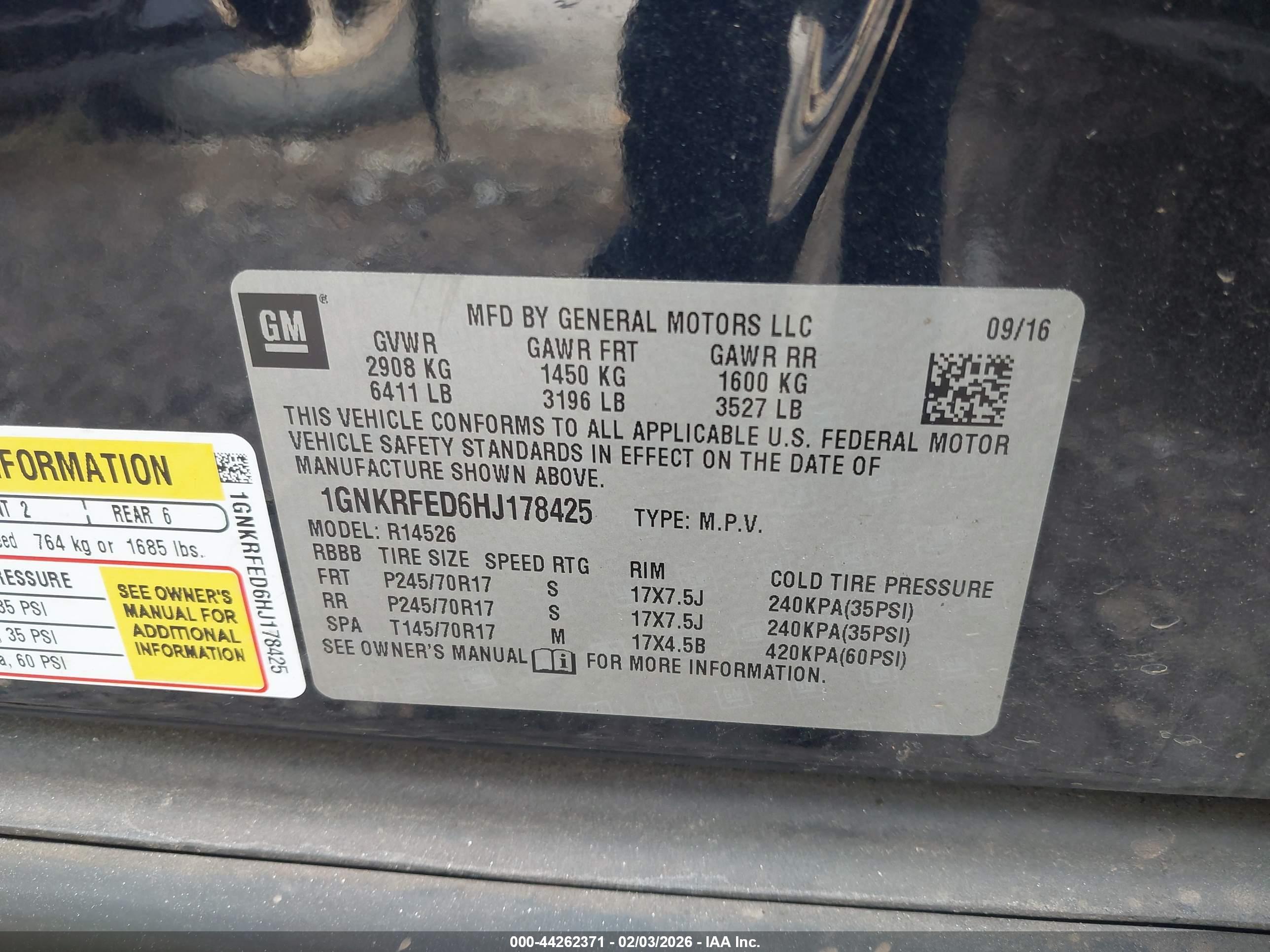 CHEVROLET TRAVERSE image 9