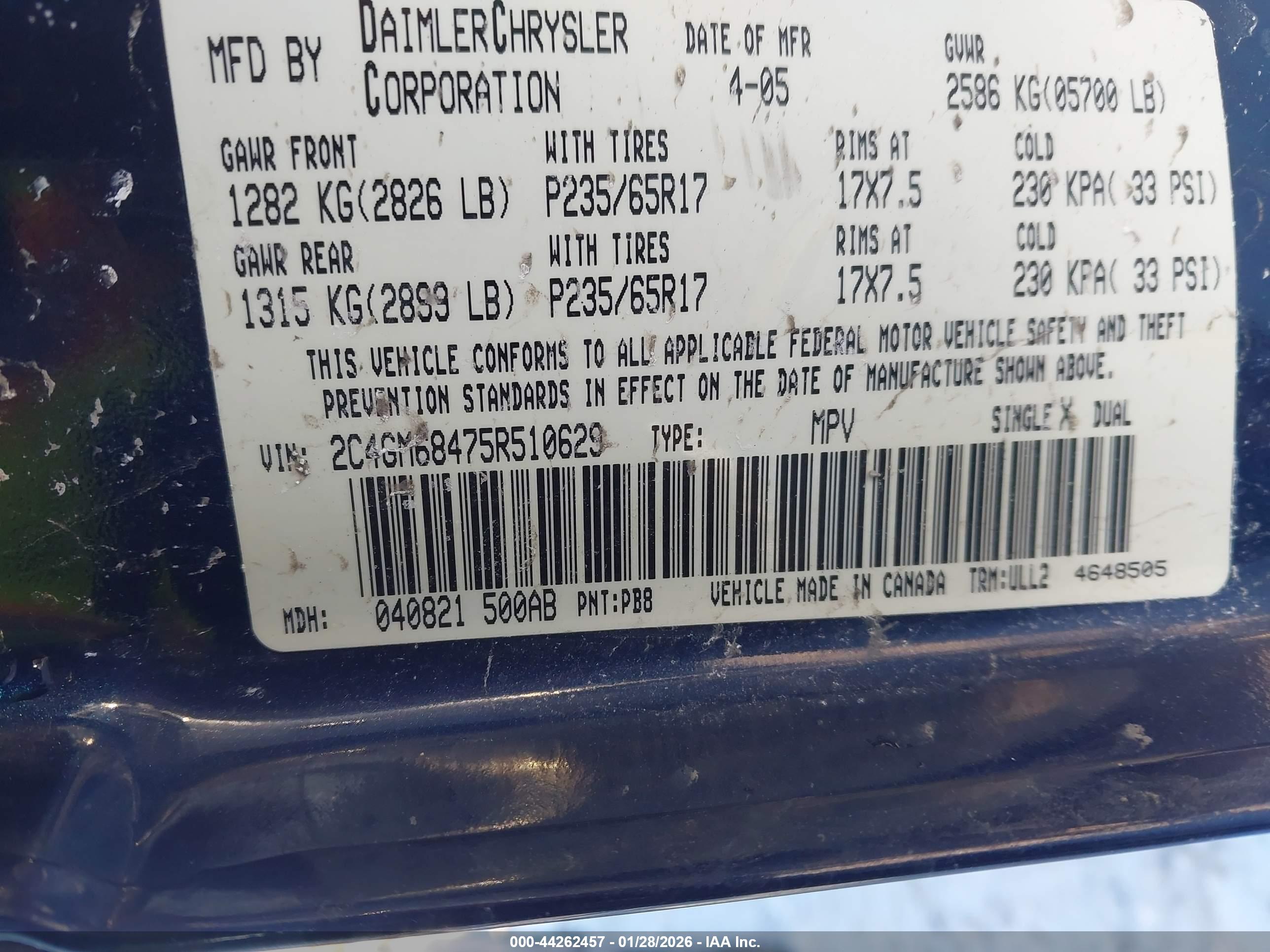 CHRYSLER PACIFICA image 9