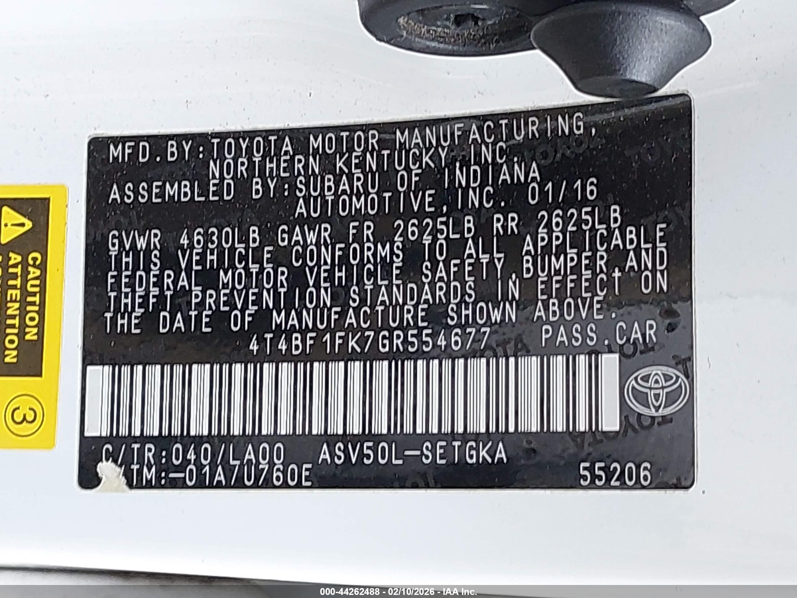 TOYOTA CAMRY image 9
