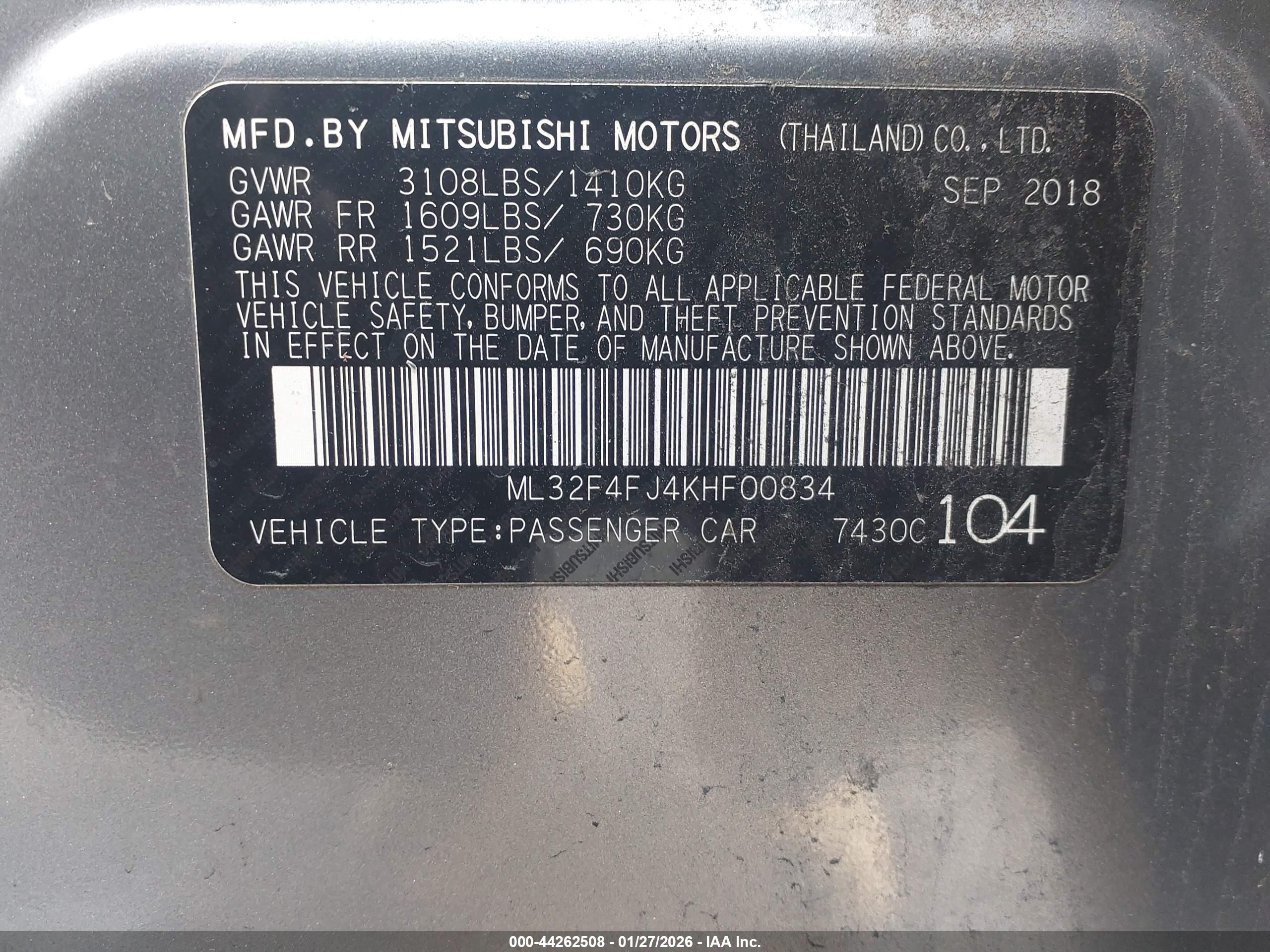 MITSUBISHI MIRAGE image 9