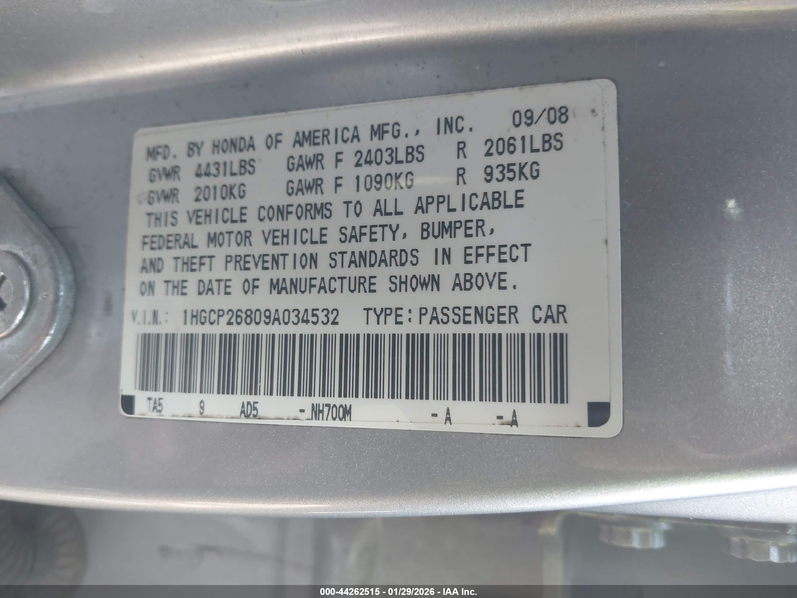 HONDA ACCORD image 9