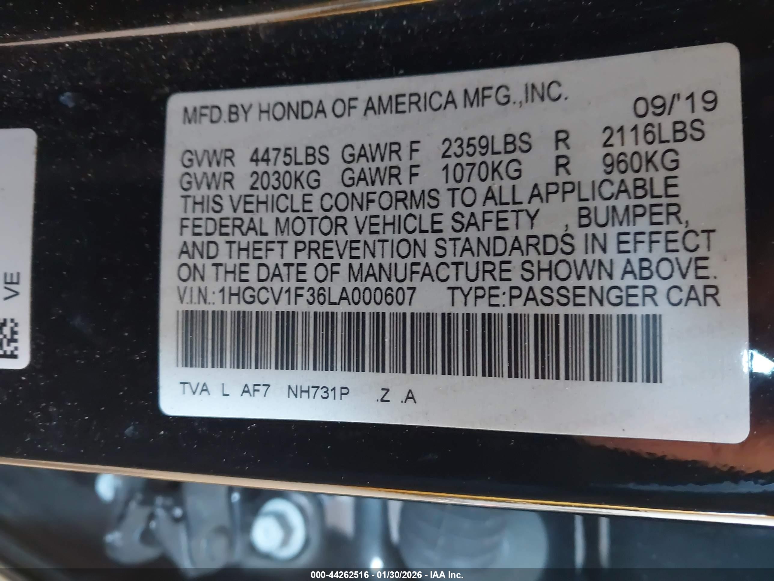 HONDA ACCORD image 9