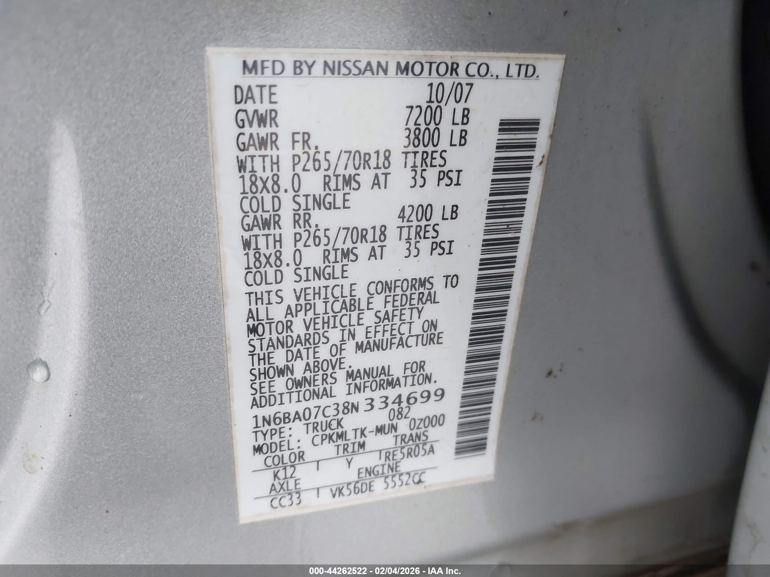 NISSAN TITAN image 9