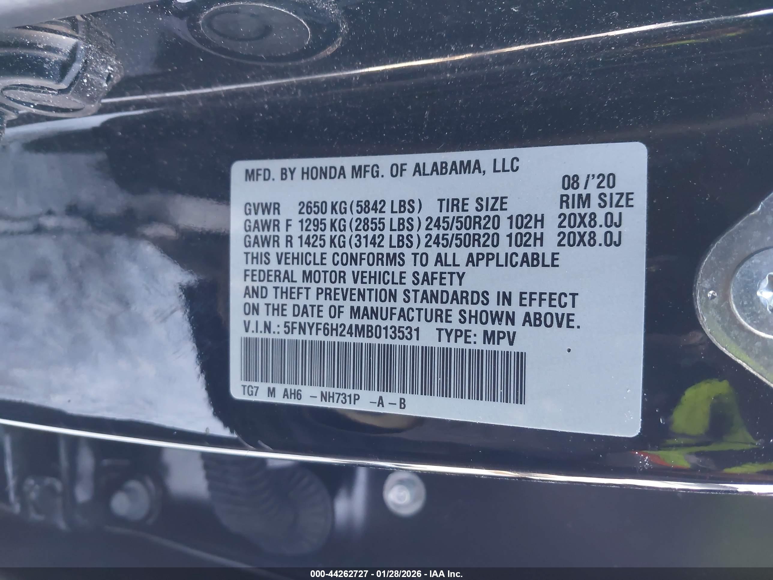 HONDA PILOT image 9