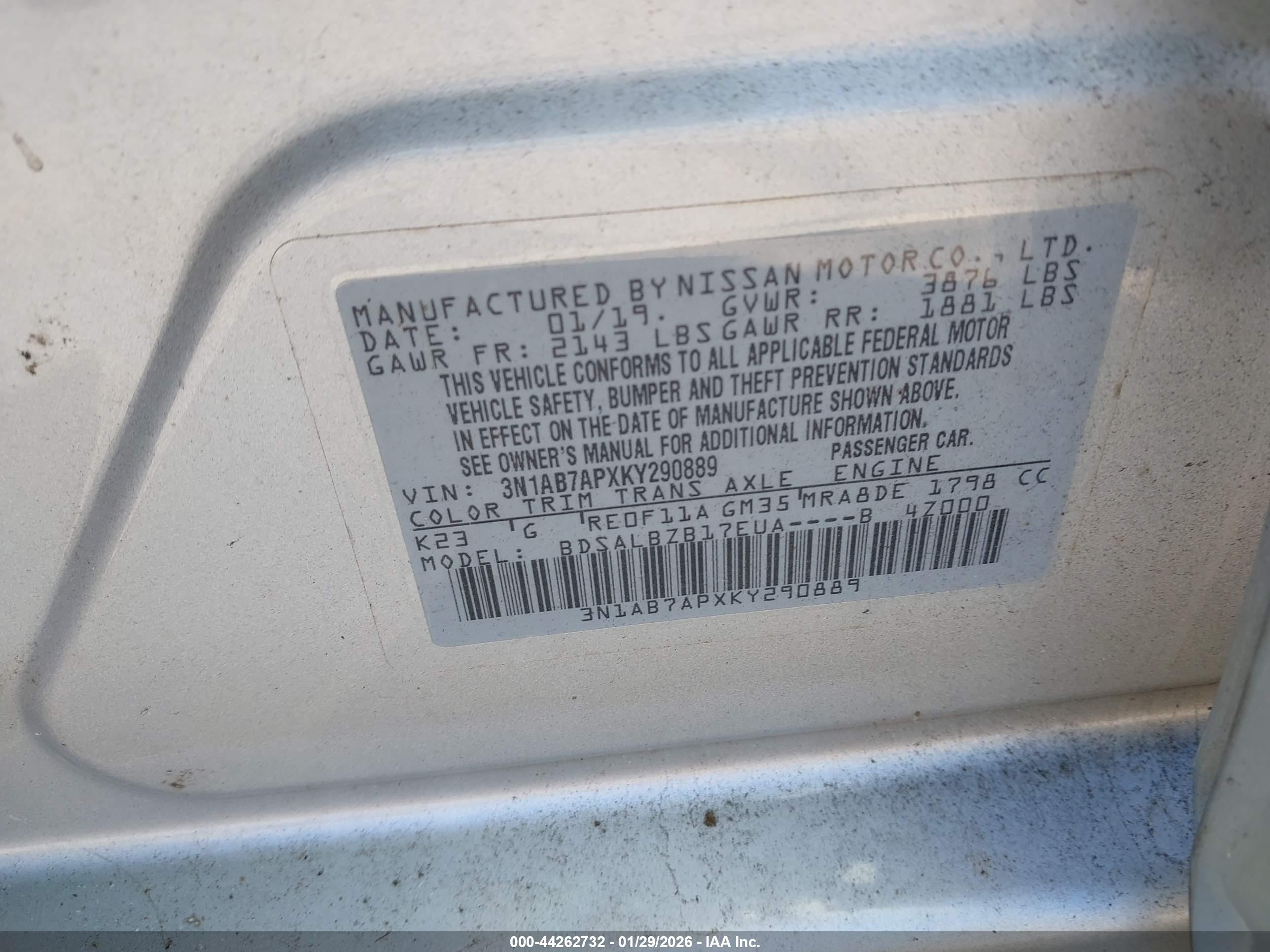 NISSAN SENTRA image 9