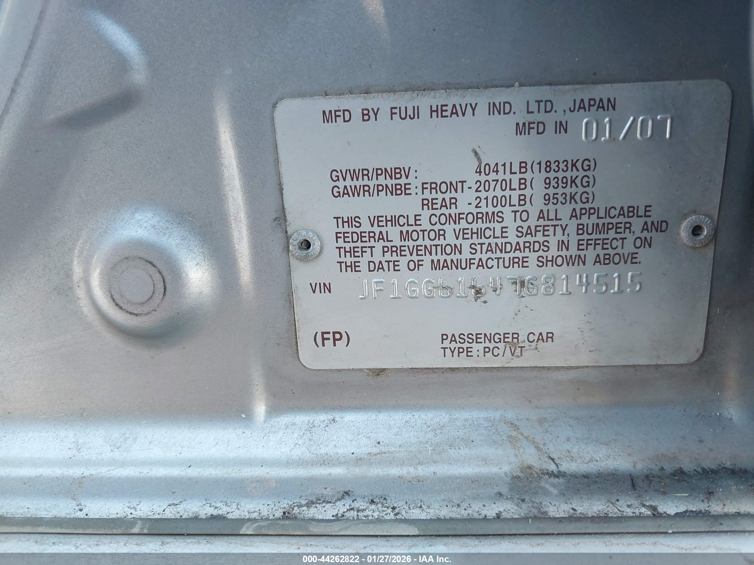 SUBARU IMPREZA image 9