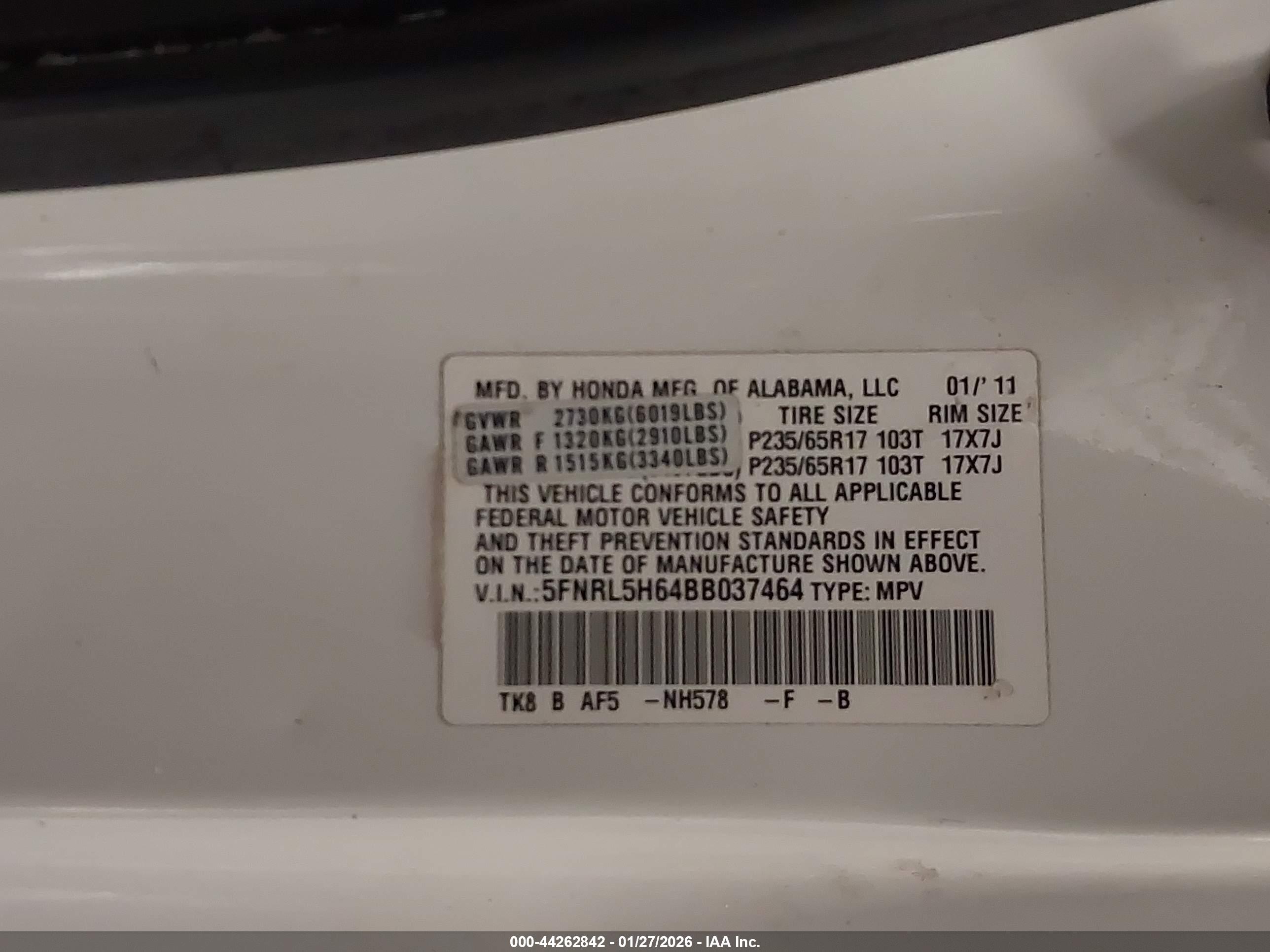 HONDA ODYSSEY image 9