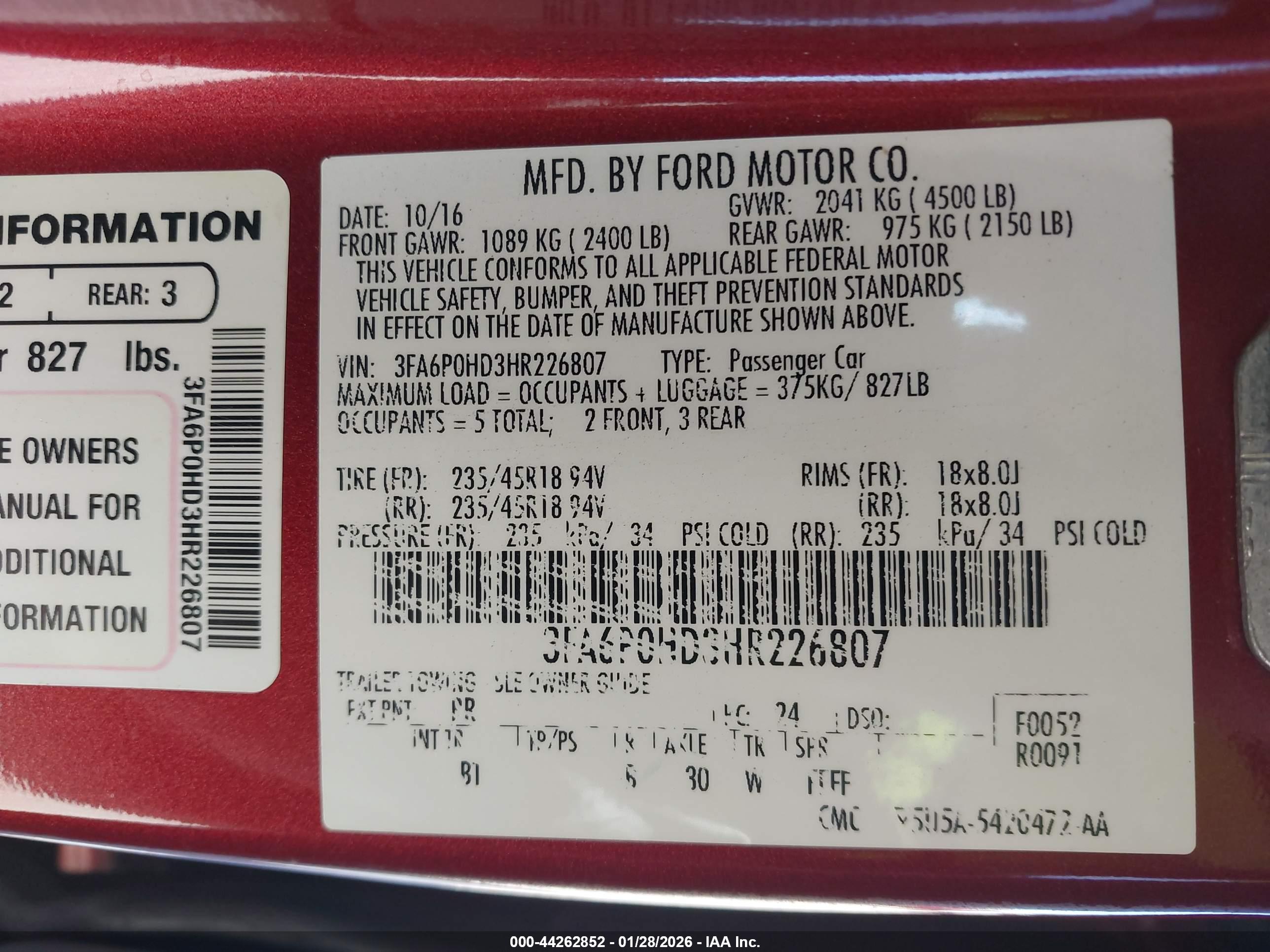 FORD FUSION image 9