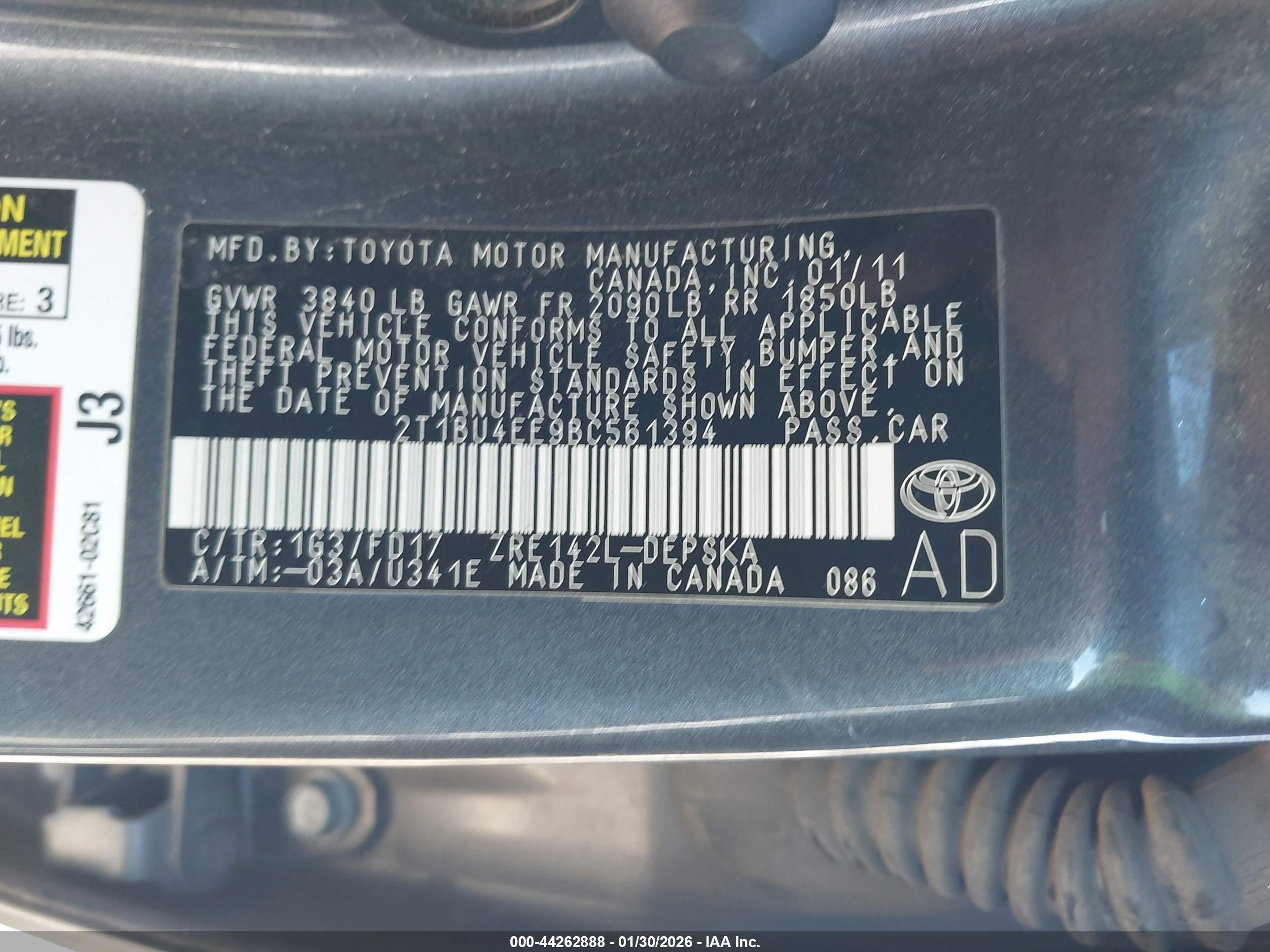 TOYOTA COROLLA image 9
