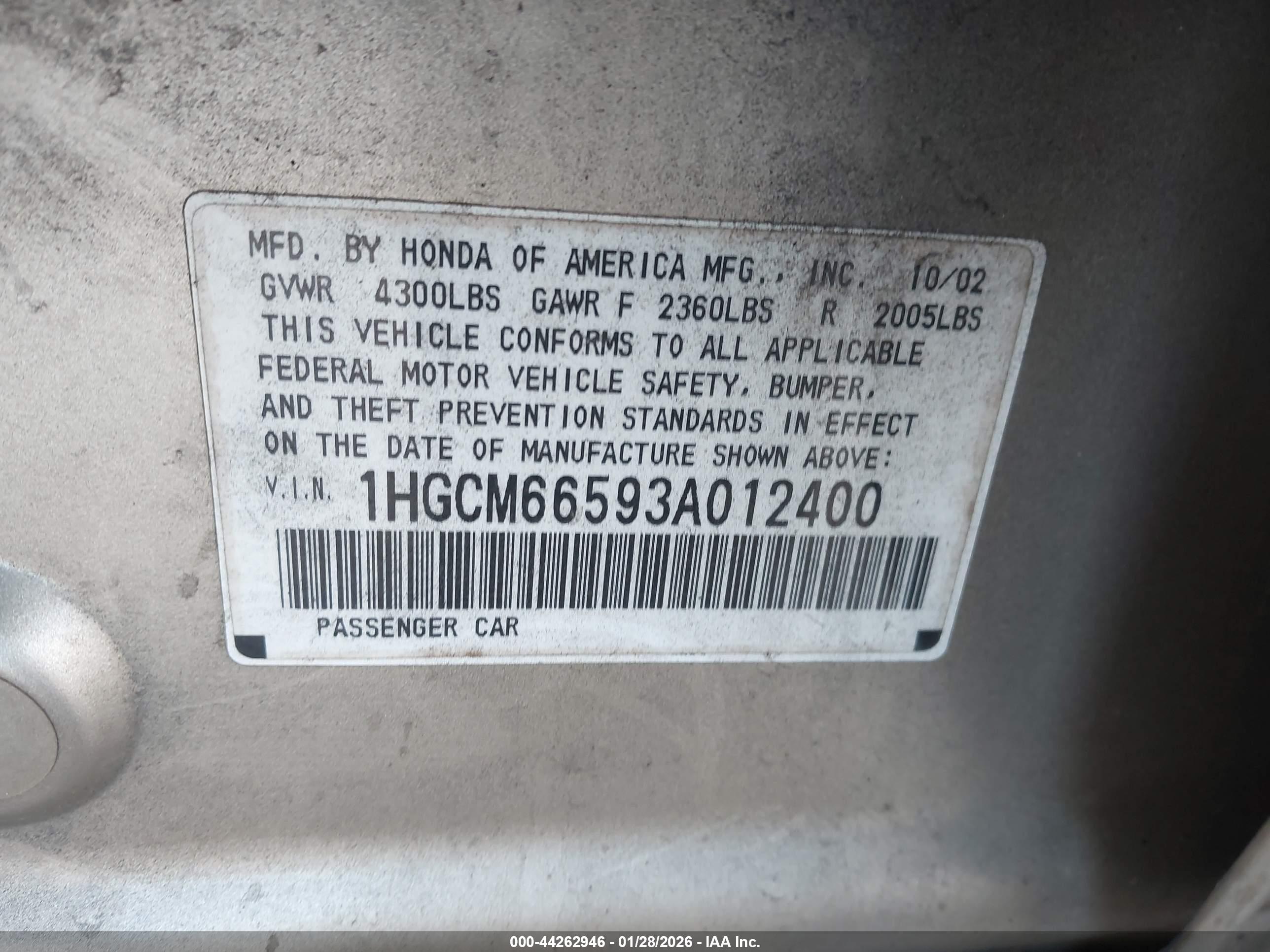 HONDA ACCORD image 9
