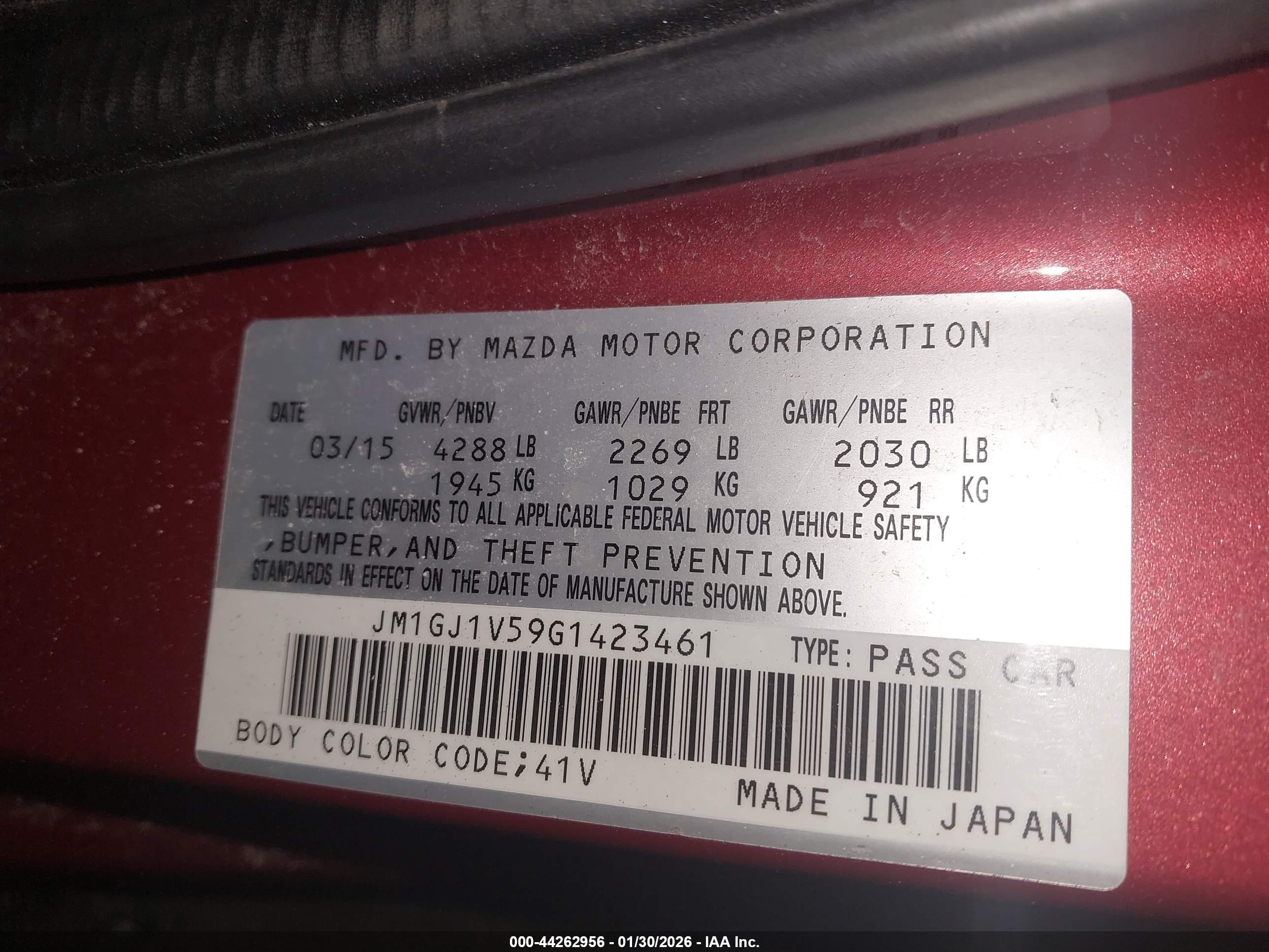 MAZDA MAZDA6 image 9