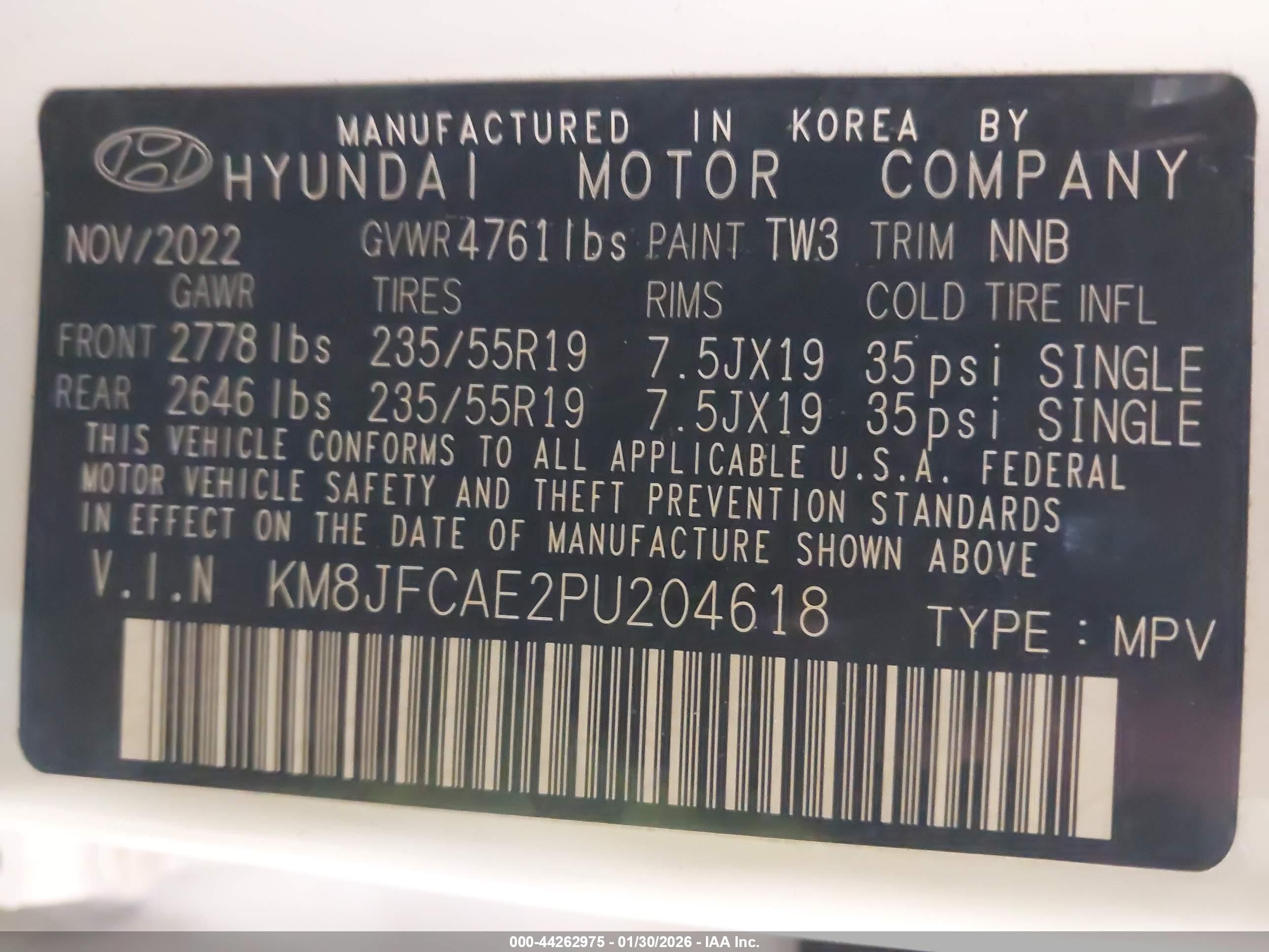 HYUNDAI TUCSON image 9