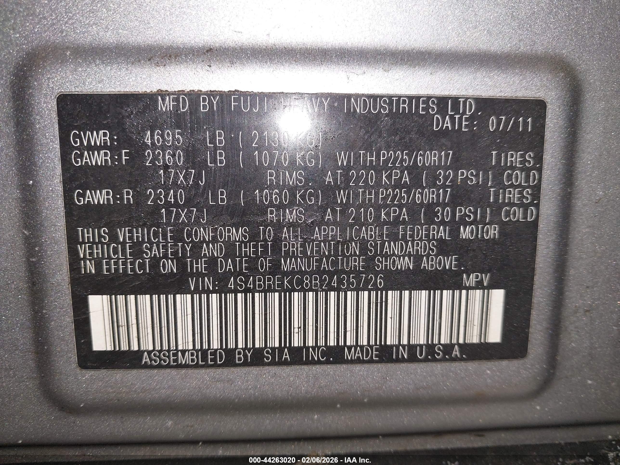SUBARU OUTBACK image 9