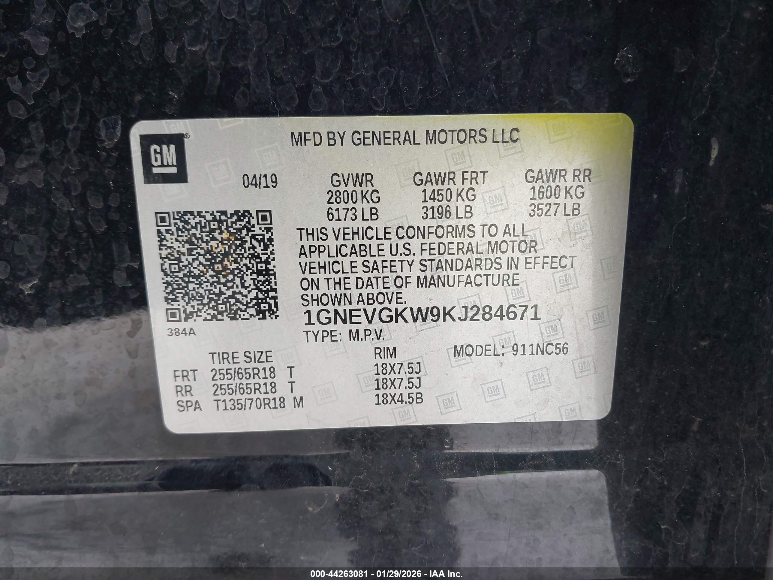 CHEVROLET TRAVERSE image 9