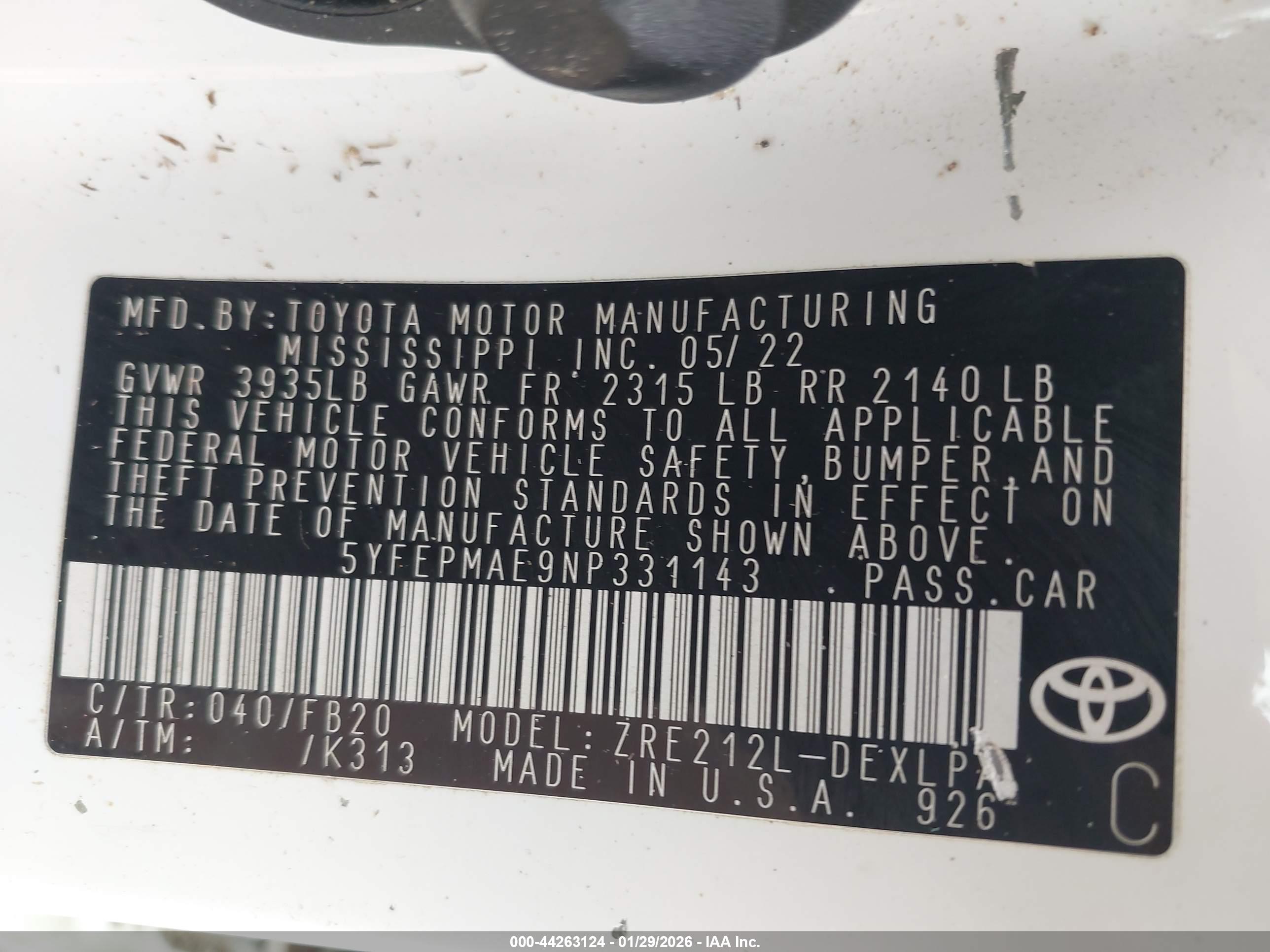 TOYOTA COROLLA image 9