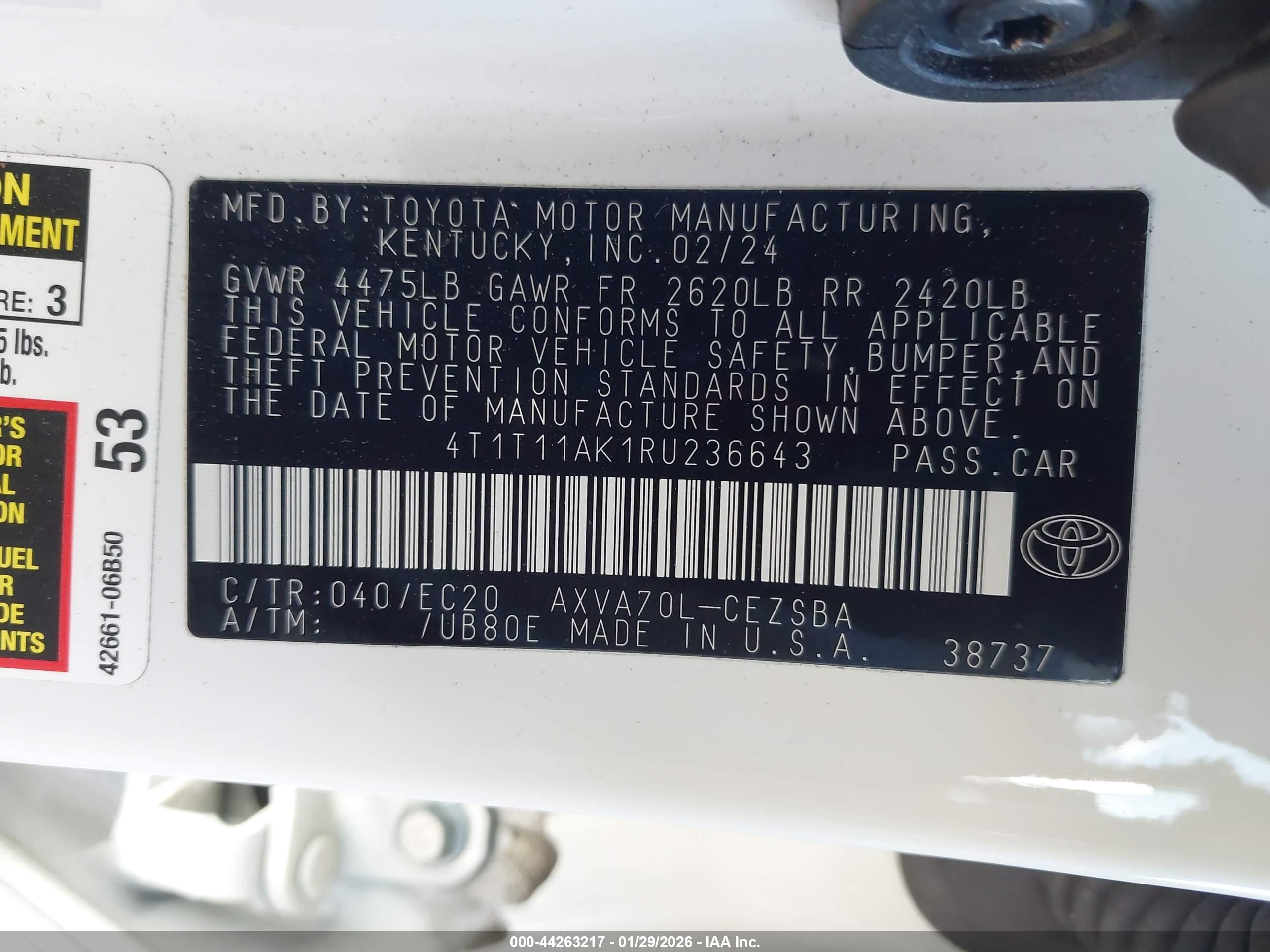 TOYOTA CAMRY image 9