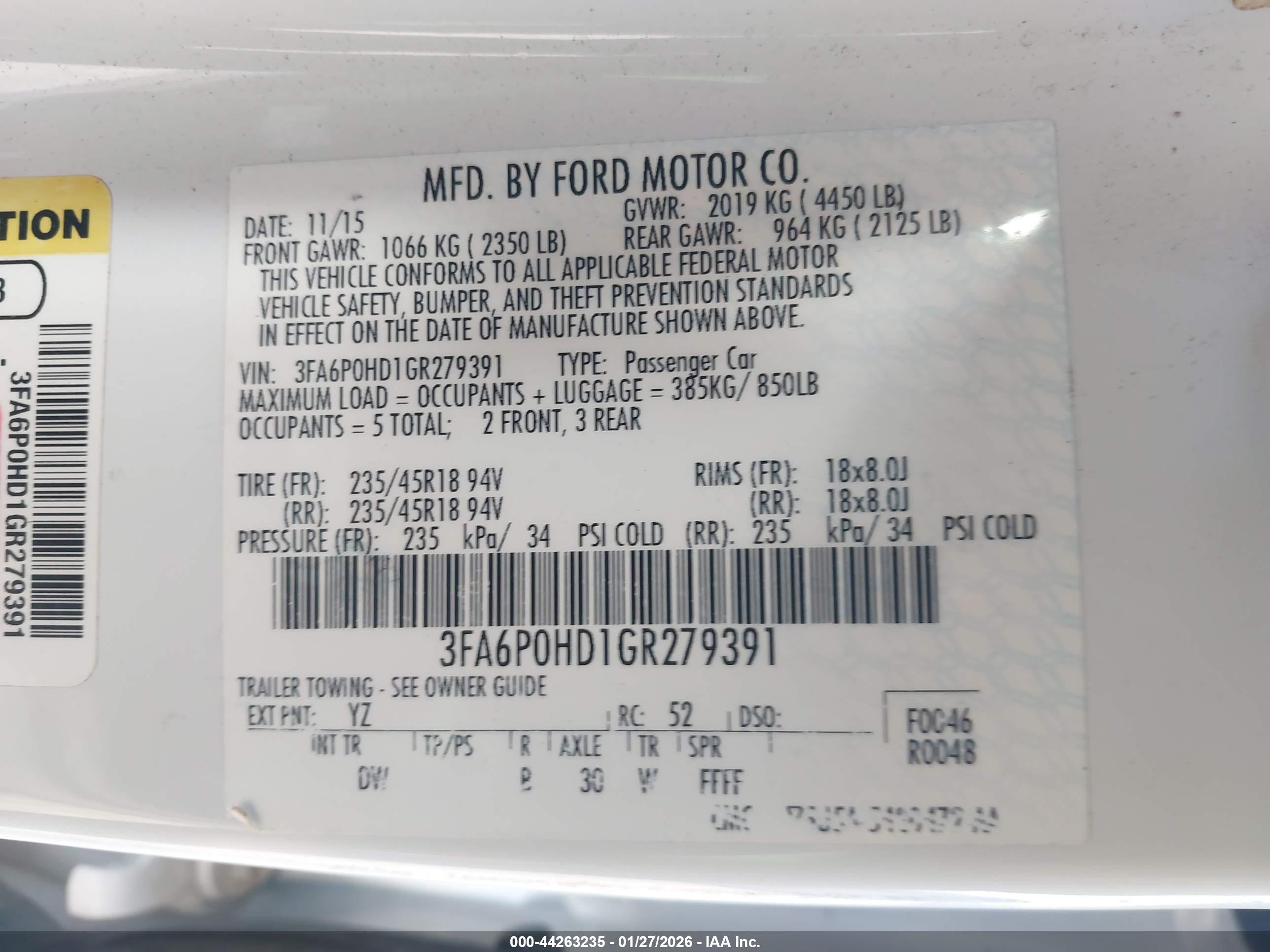 FORD FUSION image 9