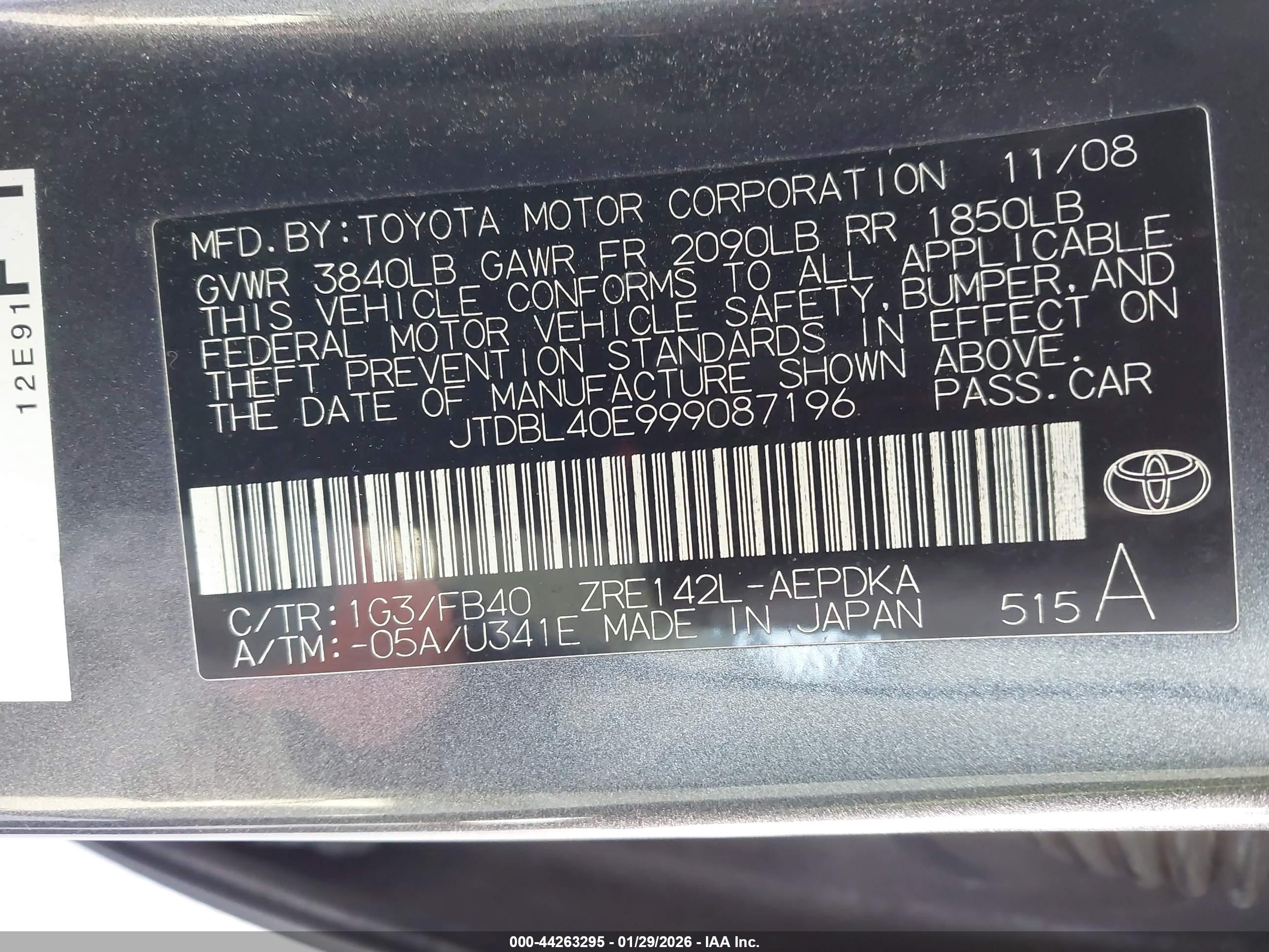 TOYOTA COROLLA image 9