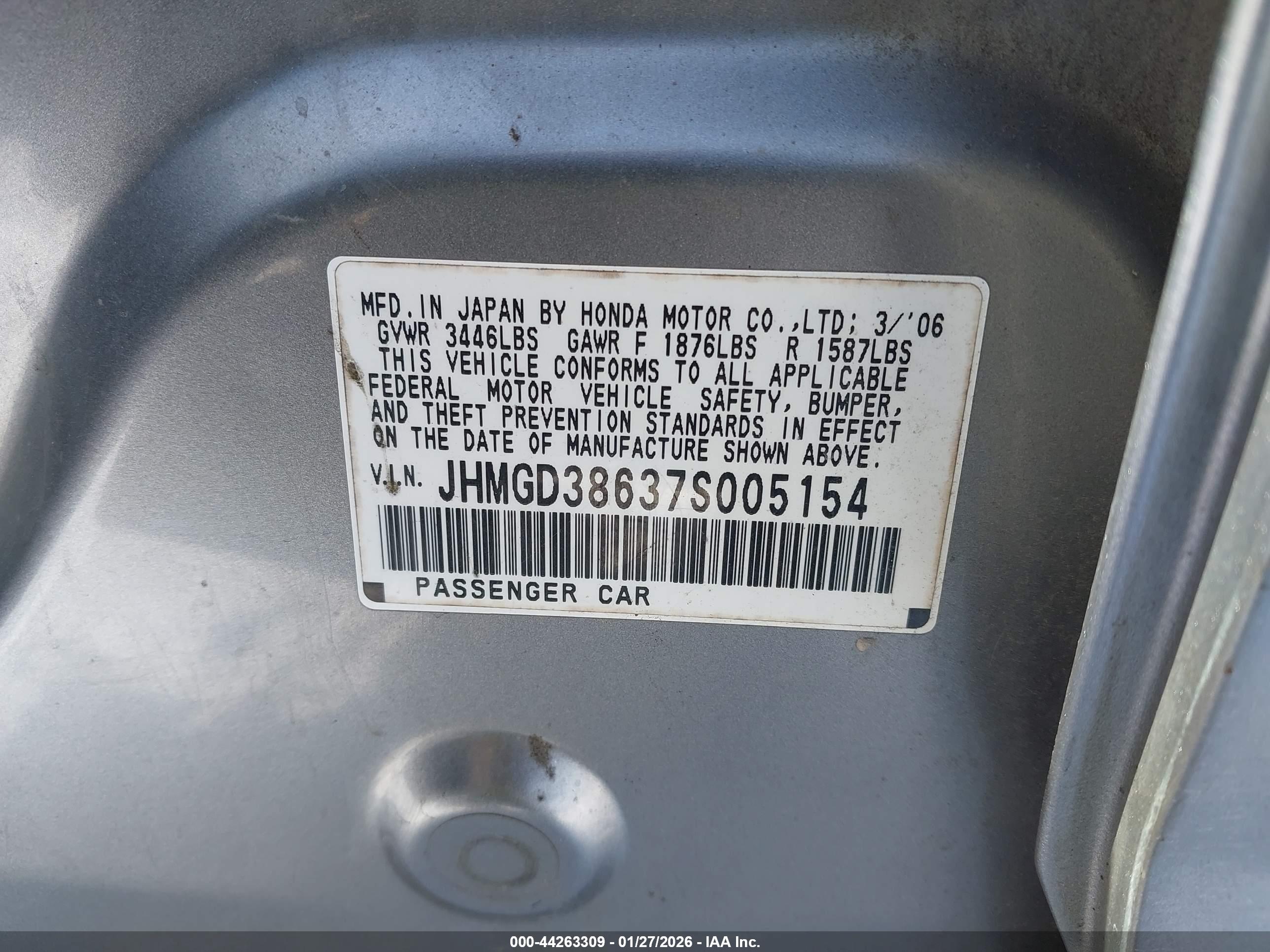 HONDA FIT image 9