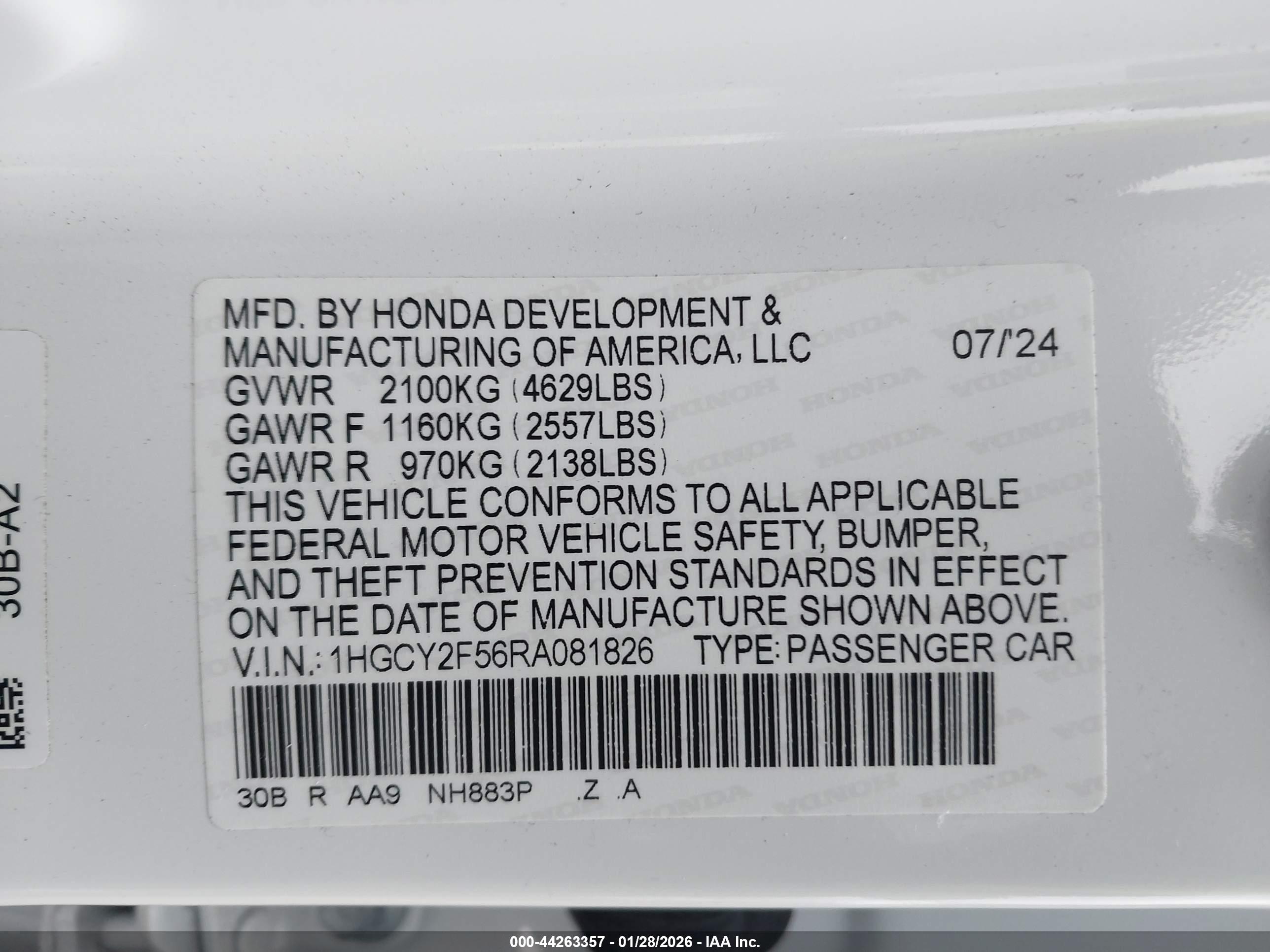 HONDA ACCORD image 9