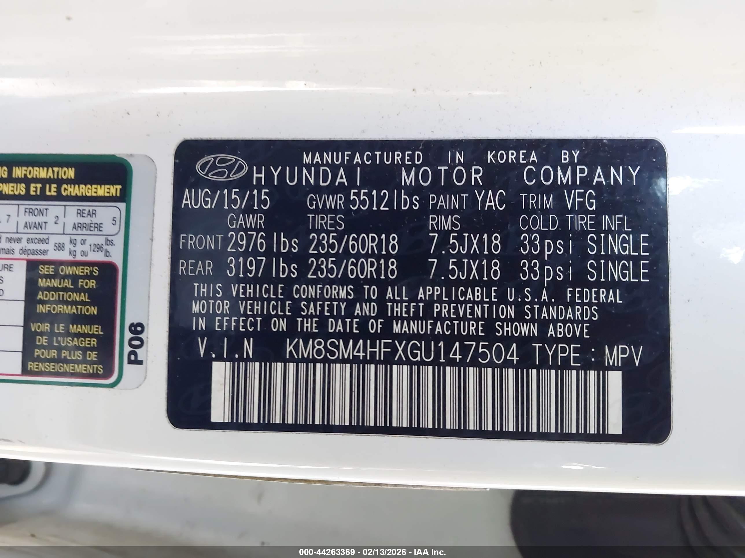 HYUNDAI SANTA image 9