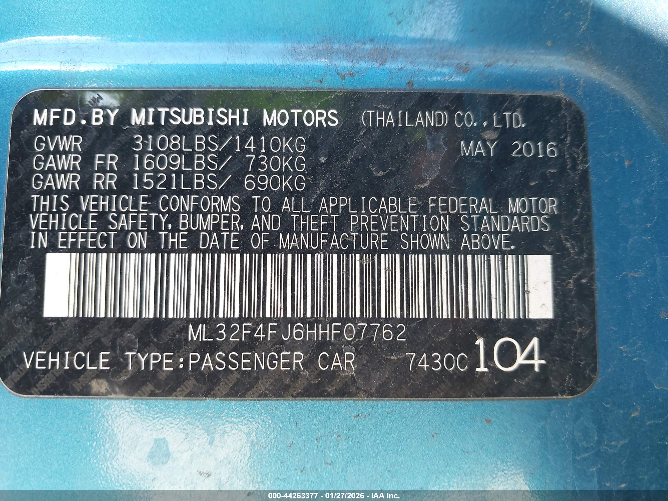 MITSUBISHI MIRAGE image 9