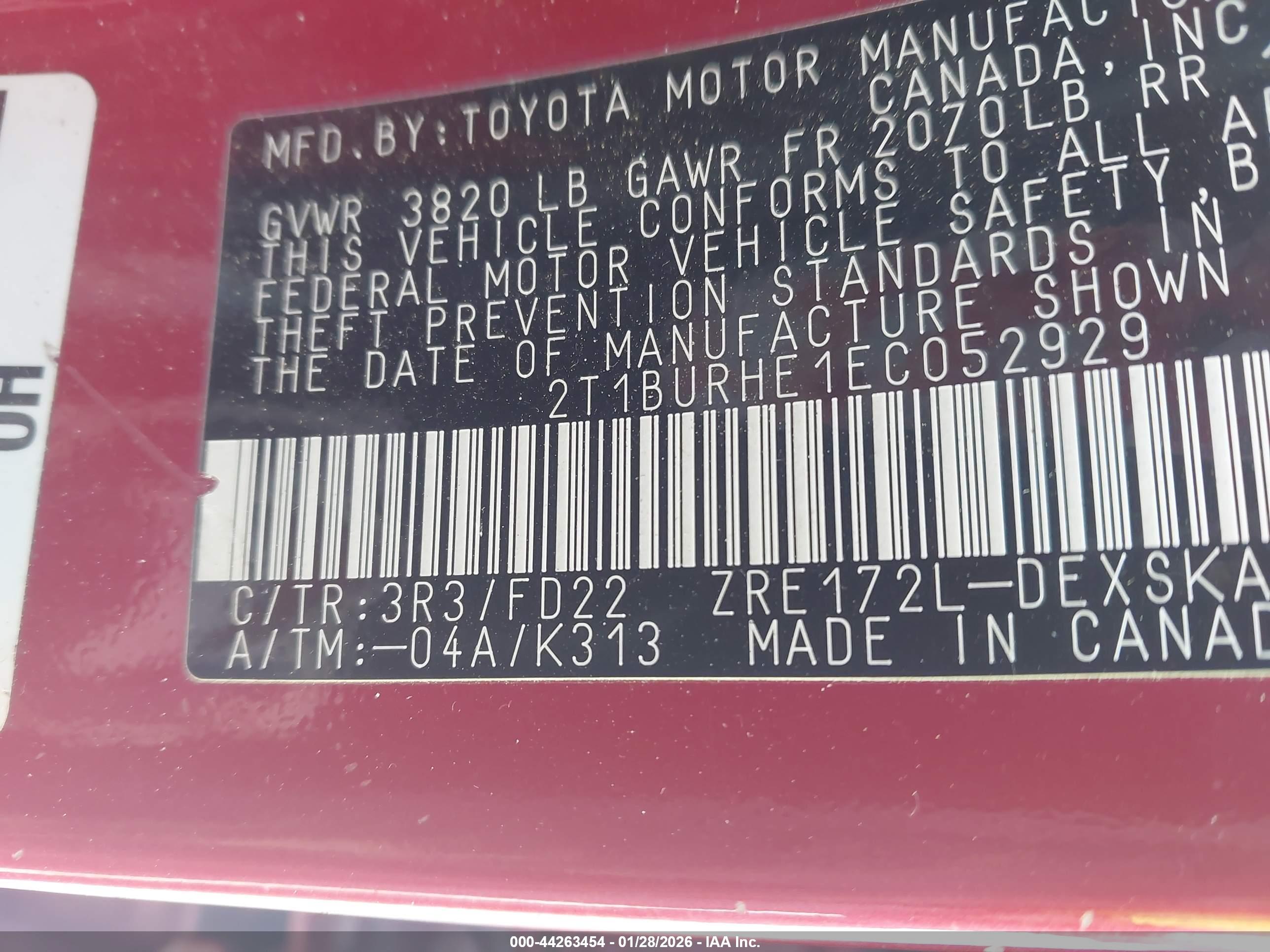 TOYOTA COROLLA image 9