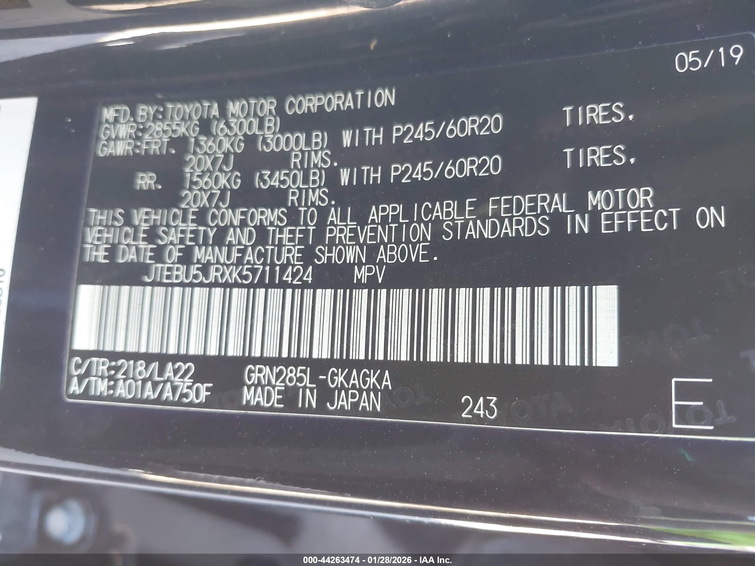 TOYOTA 4RUNNER image 9