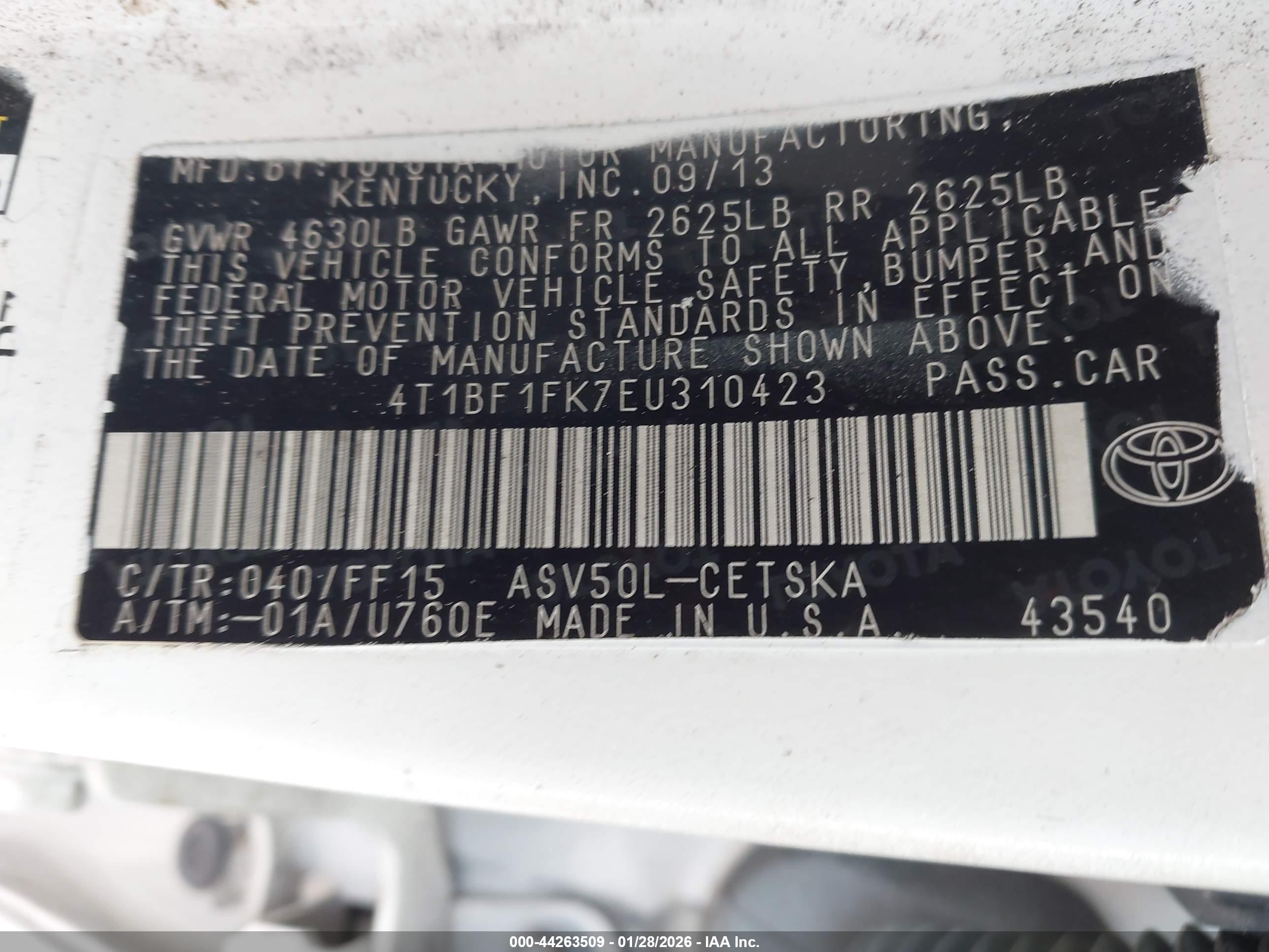 TOYOTA CAMRY image 9