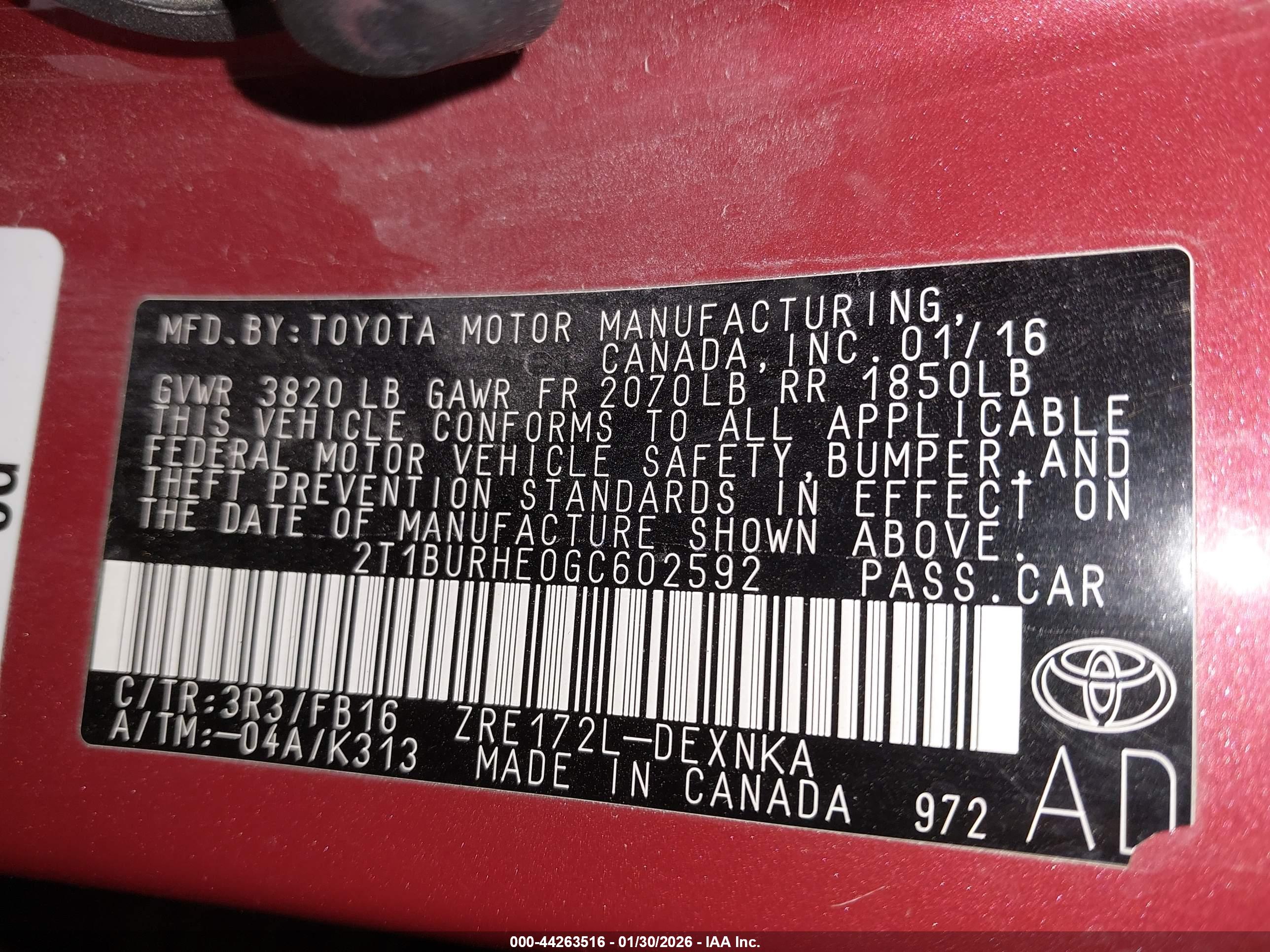 TOYOTA COROLLA image 9