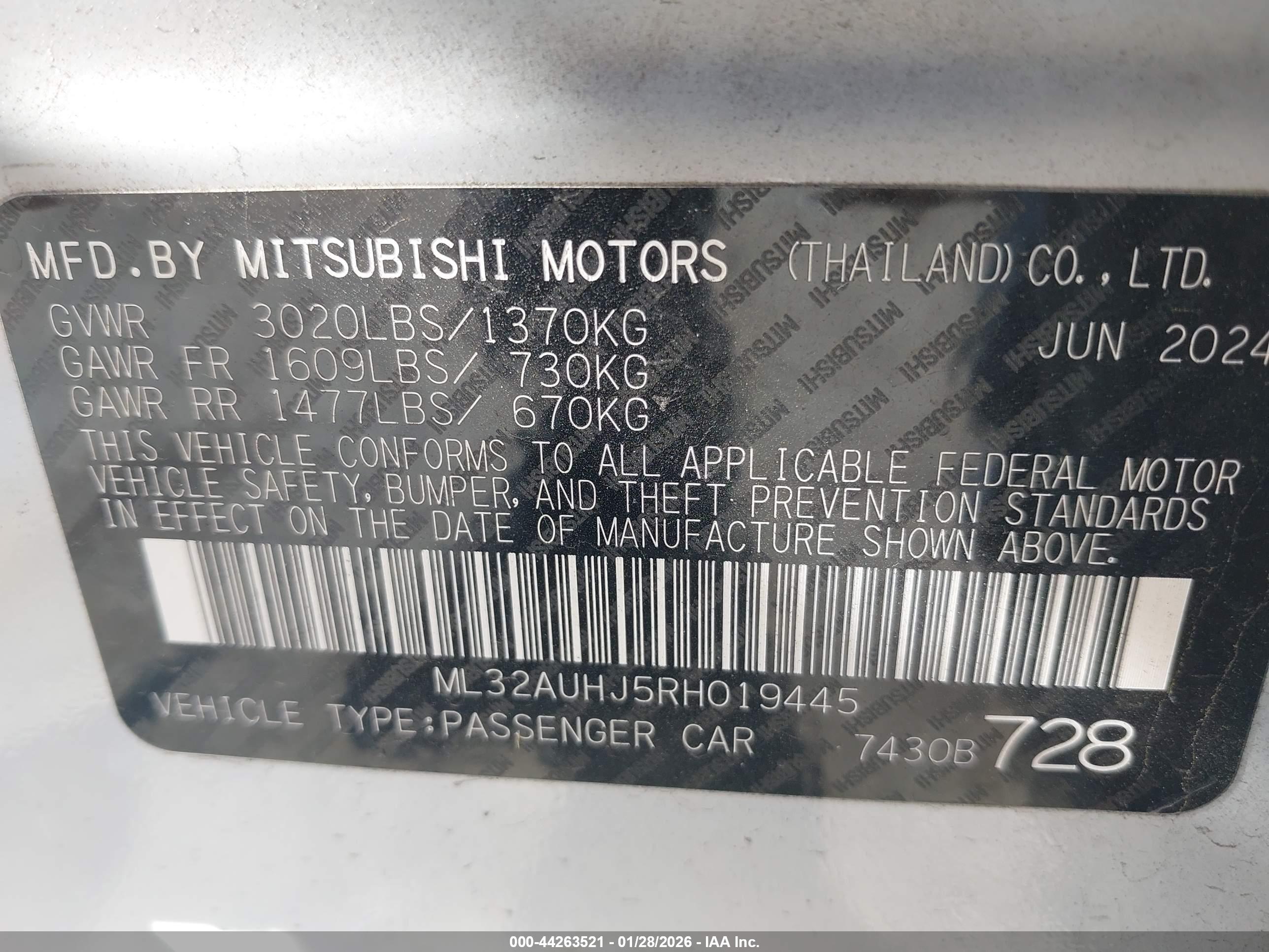 MITSUBISHI MIRAGE image 9