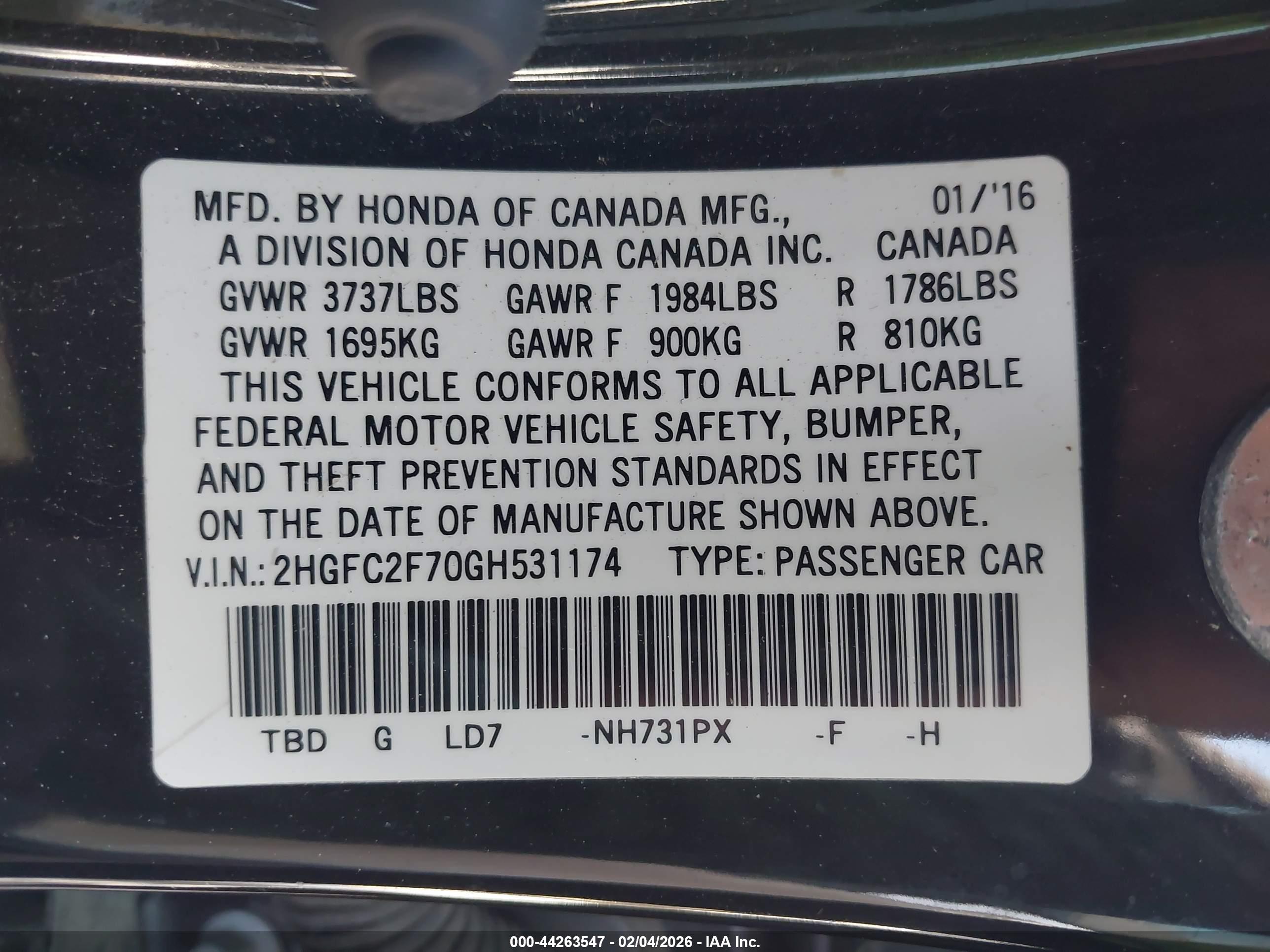 HONDA CIVIC image 9
