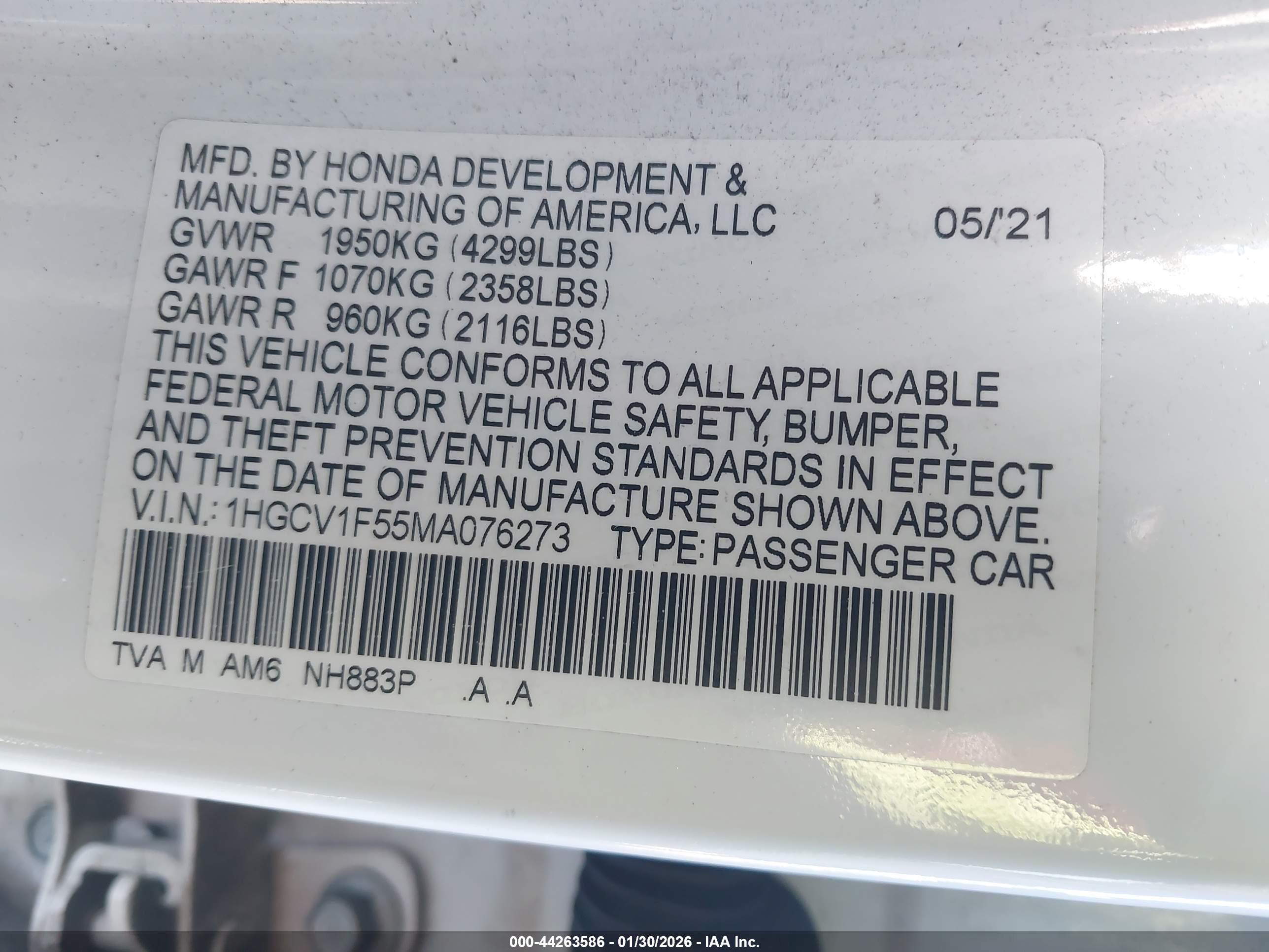 HONDA ACCORD image 9