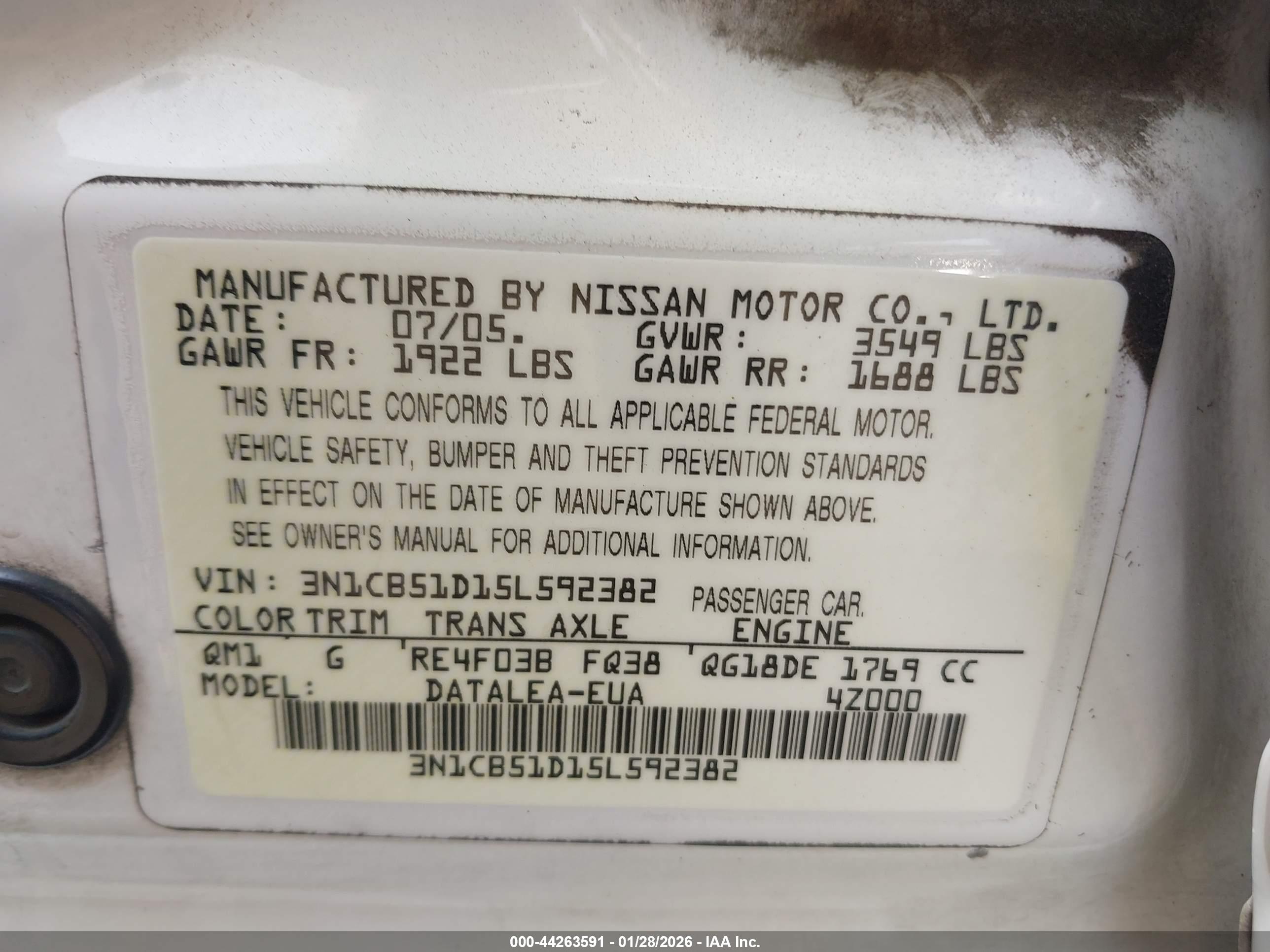 NISSAN SENTRA image 9