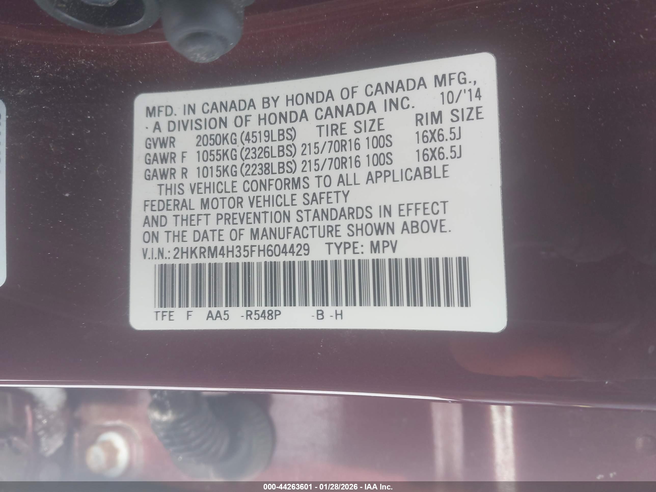 HONDA CR-V image 9