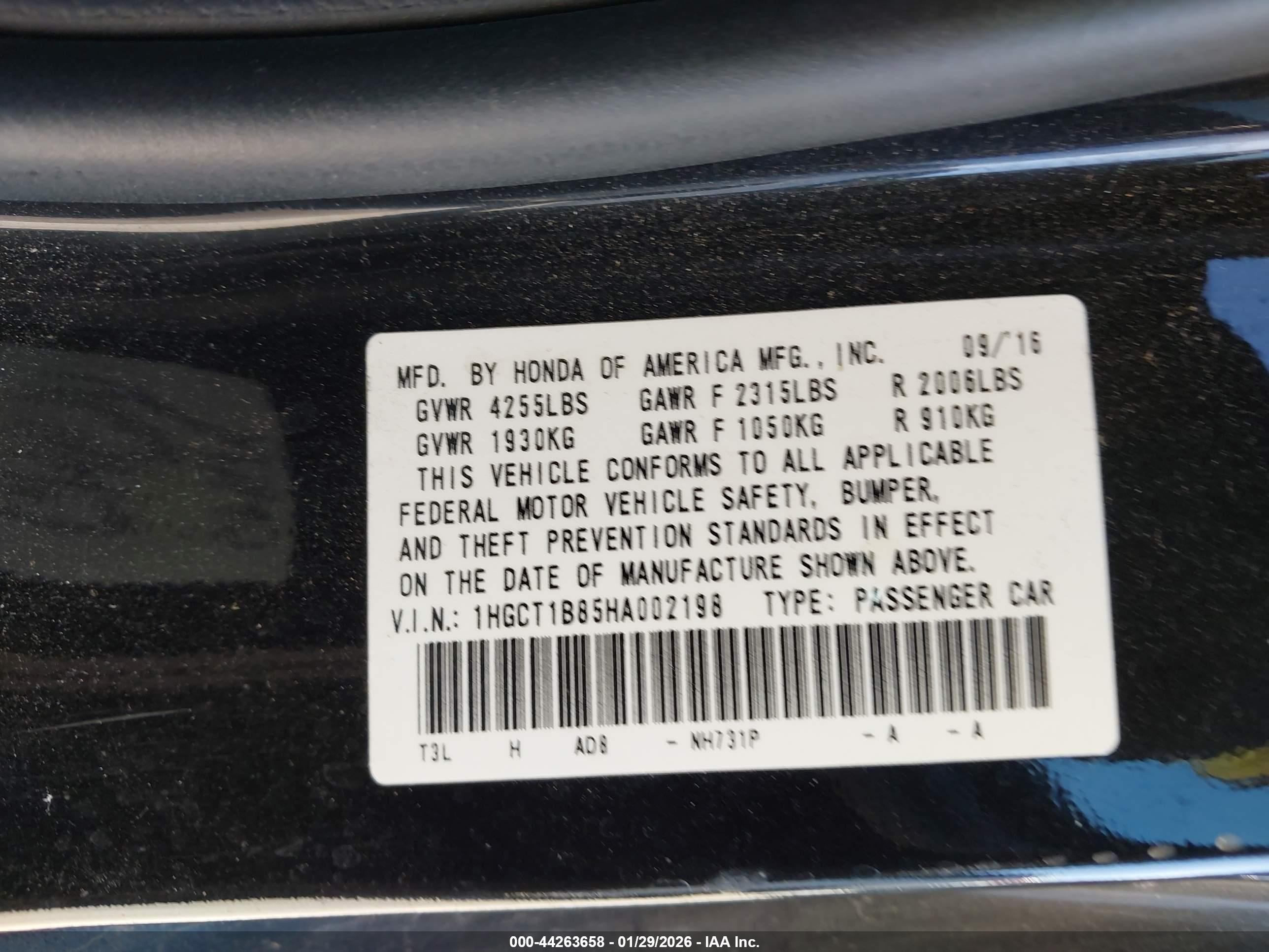 HONDA ACCORD image 9