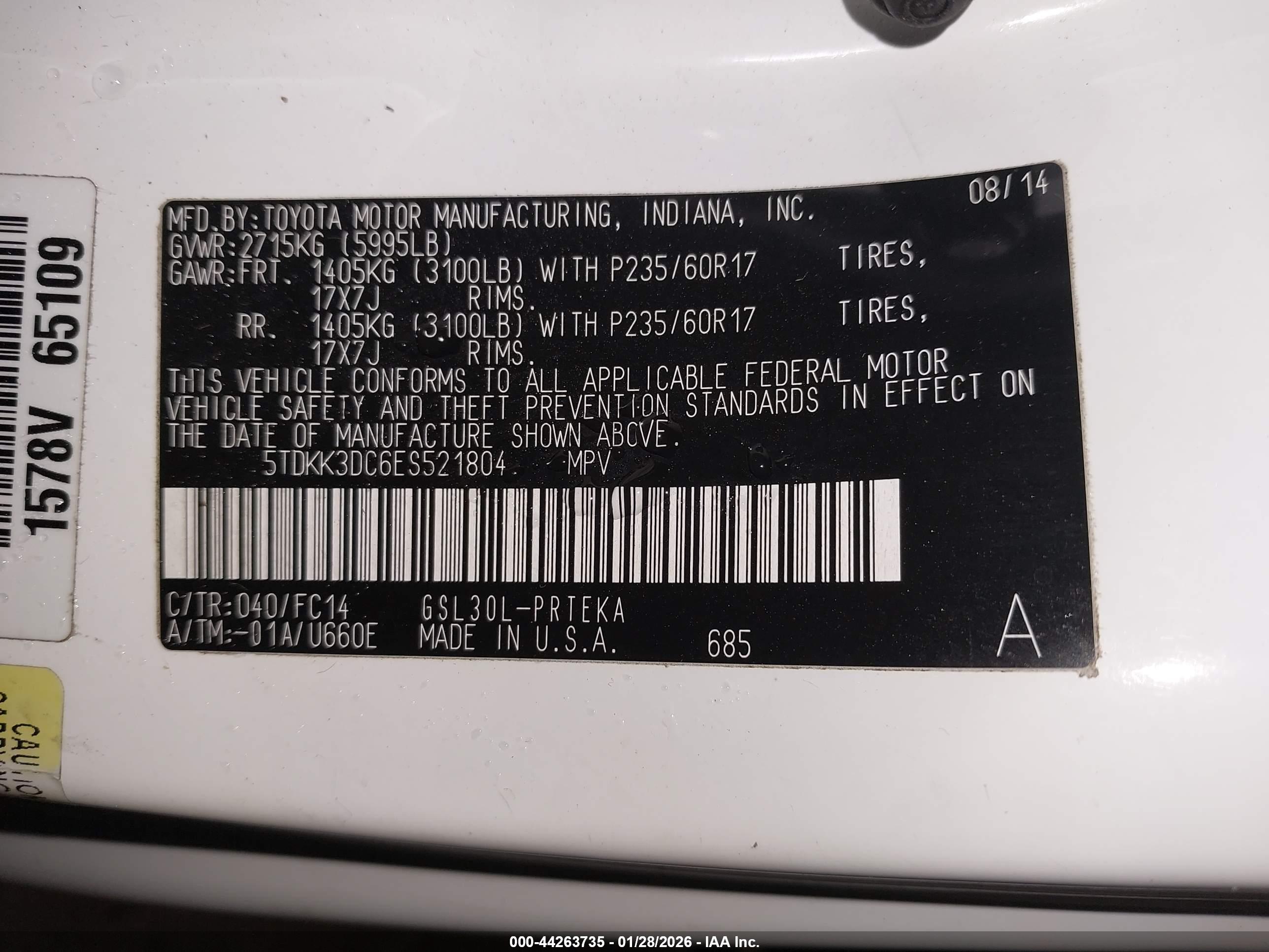 TOYOTA SIENNA image 9