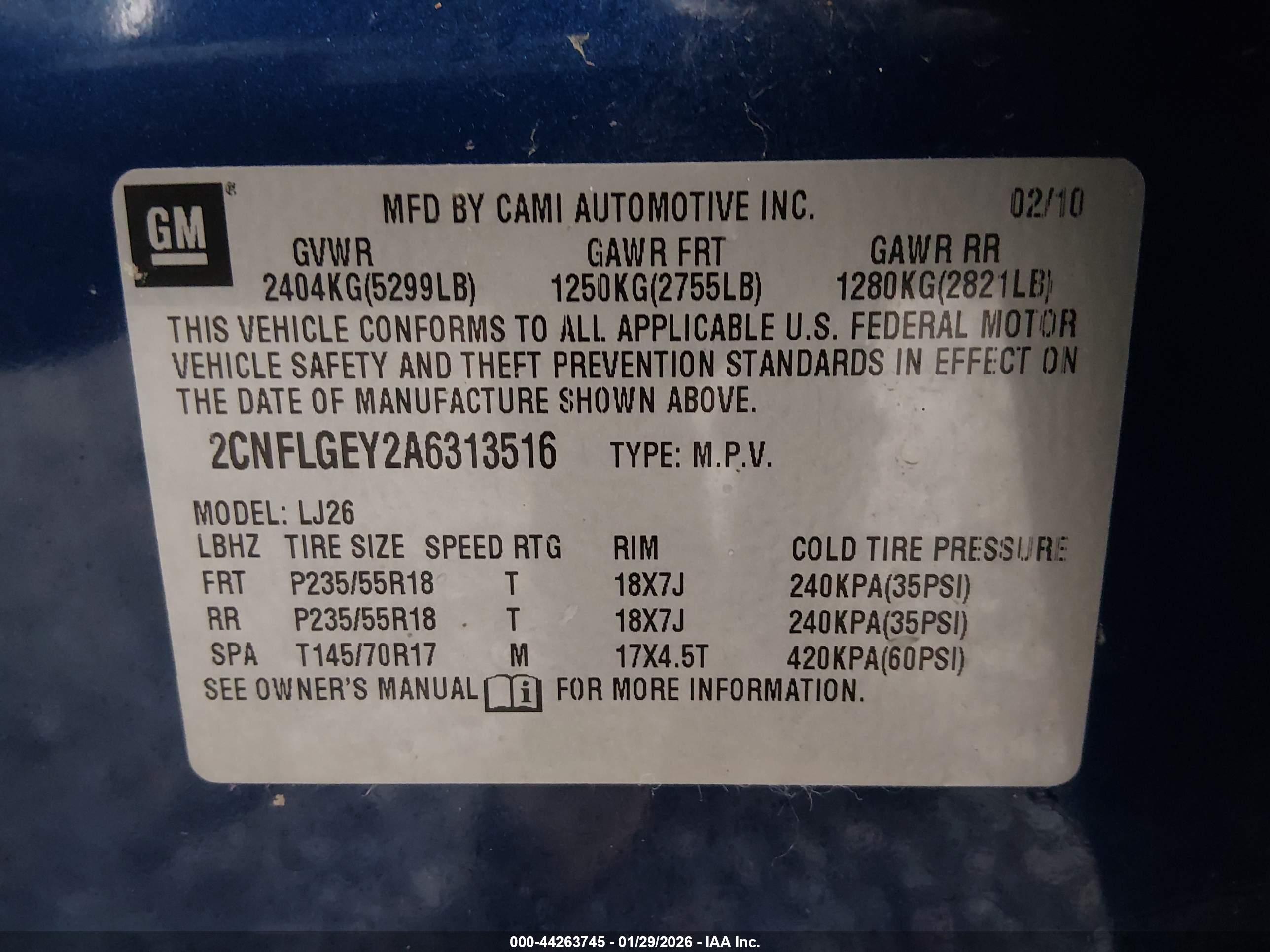 CHEVROLET EQUINOX image 9